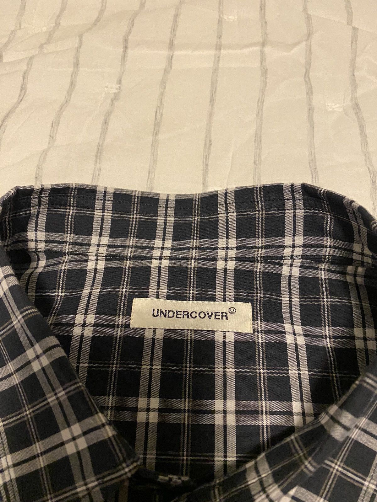 Undercover Undercover Navy Check Shirt Sz5 Size US XXL / EU 58 / 5 - 11 Thumbnail