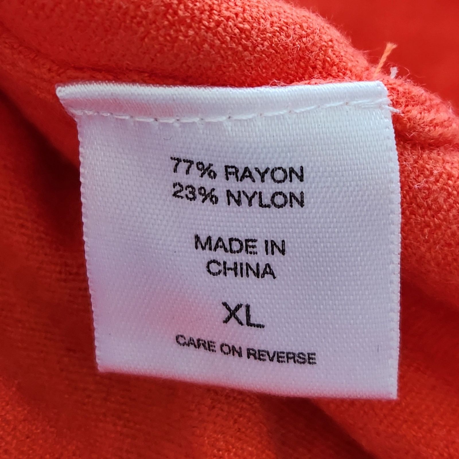Other New York & Company Orange Short Sleeves Cardigan XL Size XL / US 12-14 / IT 48-50 - 5 Thumbnail