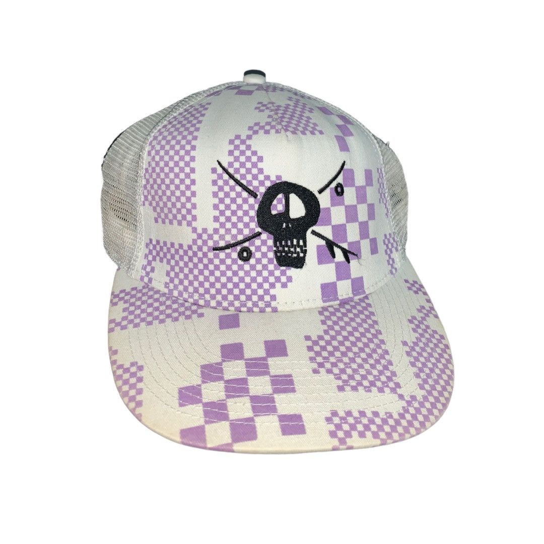 Stussy × Vintage Vintage Stussy Trucker Snap Button Embroidery Skull Cap Size ONE SIZE - 1 Thumbnail