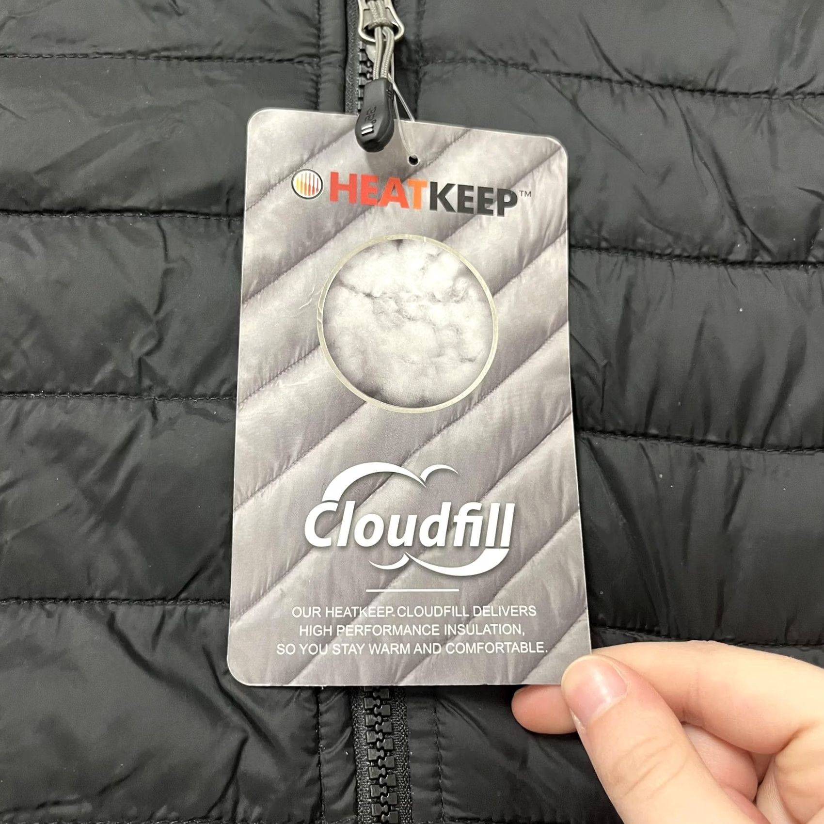 Vintage Heatkeep Jacket Women 2XL Black Faux Fur Lined Cloudfill Full Zip Puffer Warm Size XXL / US 16-18 / IT 52-54 - 3 Thumbnail