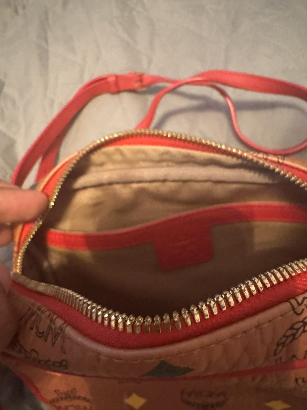 MCM MCM Spektrum Visetos Cognac Cross Body Camera Bag Size ONE SIZE - 4 Thumbnail