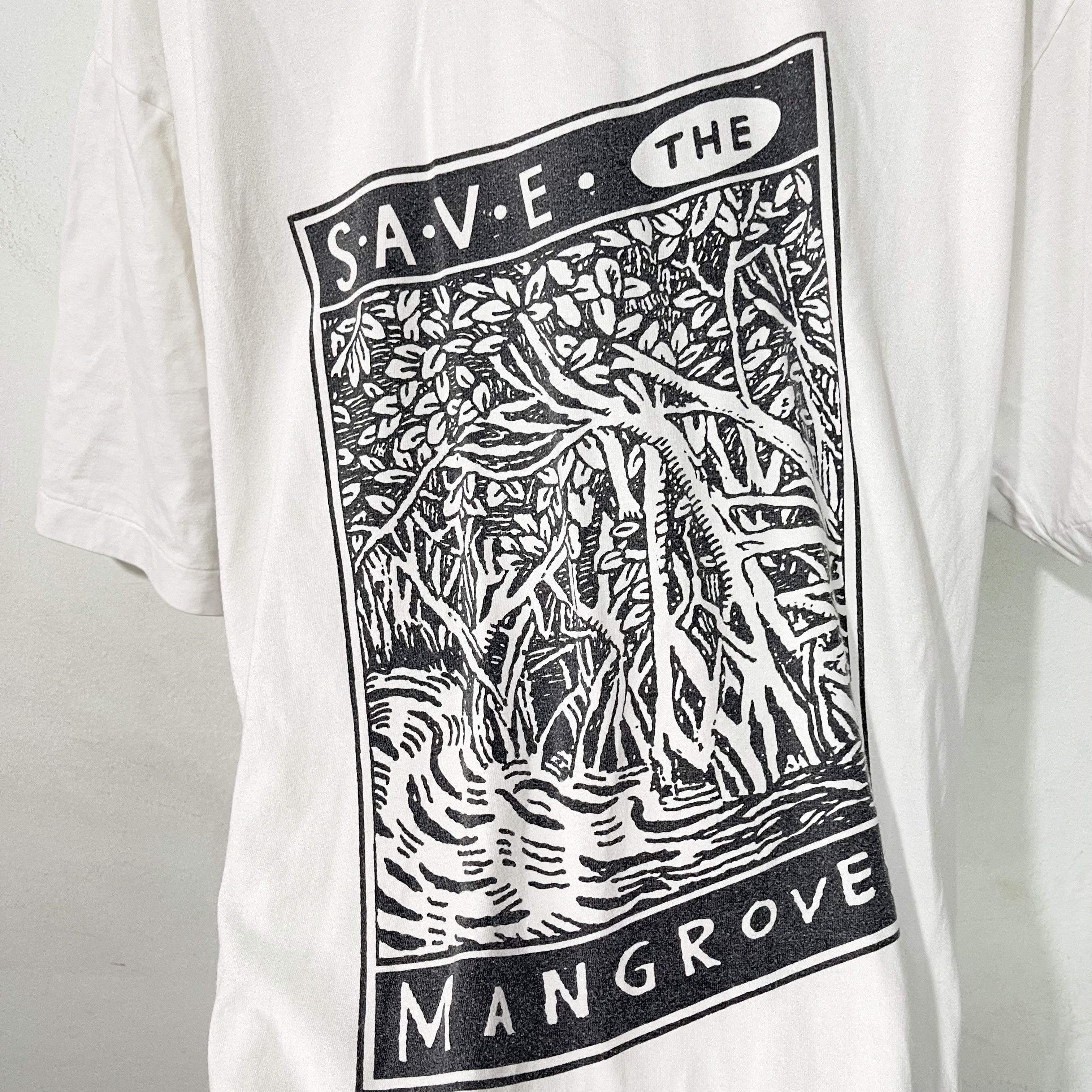 Vintage Vintage 90s Save the Mangroves T-Shirt Size US L / EU 52-54 / 3 - 2 Thumbnail