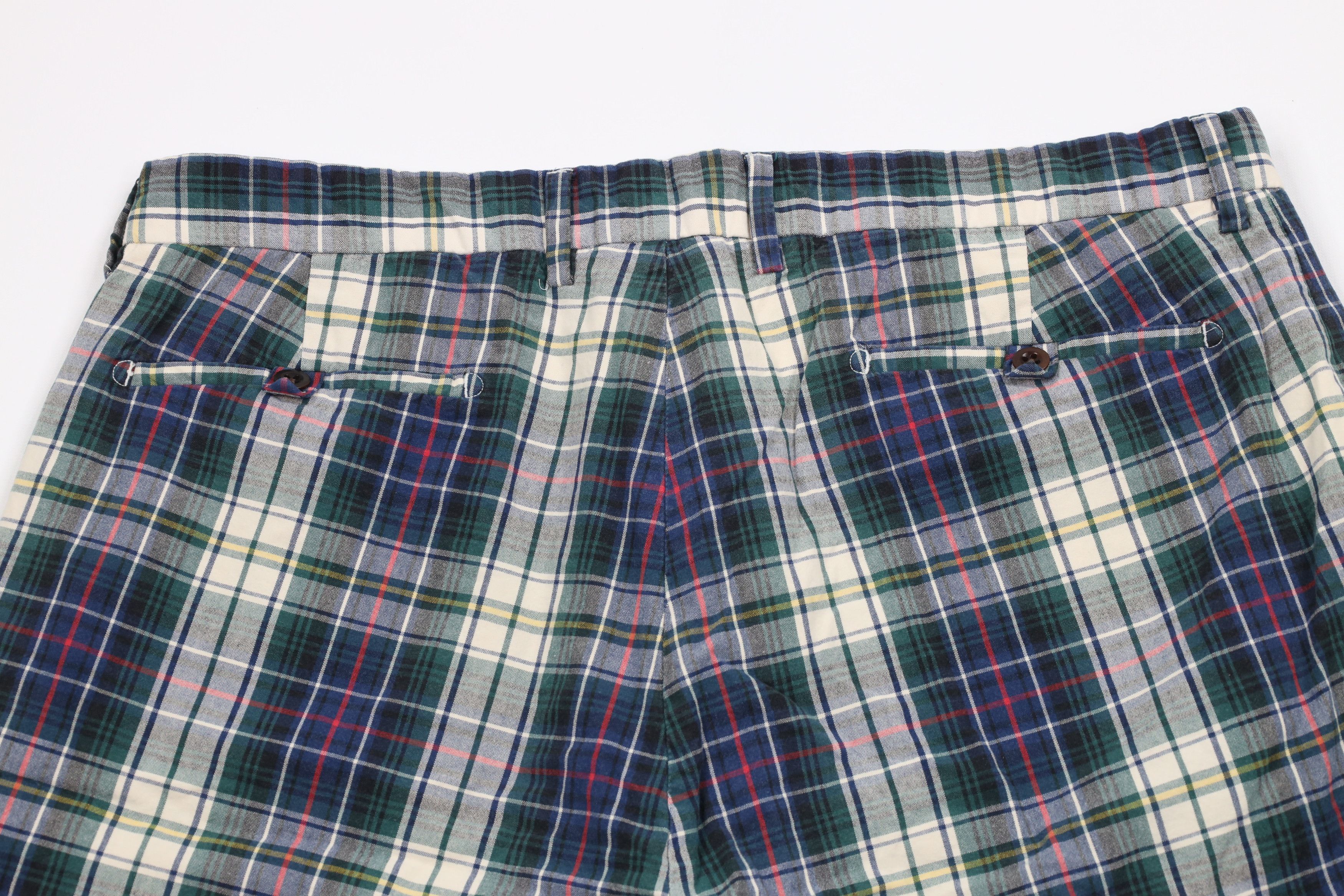 Ralph Lauren × Vintage Vintage 90s Ralph Lauren Front Golfing Chino Shorts Plaid Size US 36 / EU 52 - 10 Thumbnail