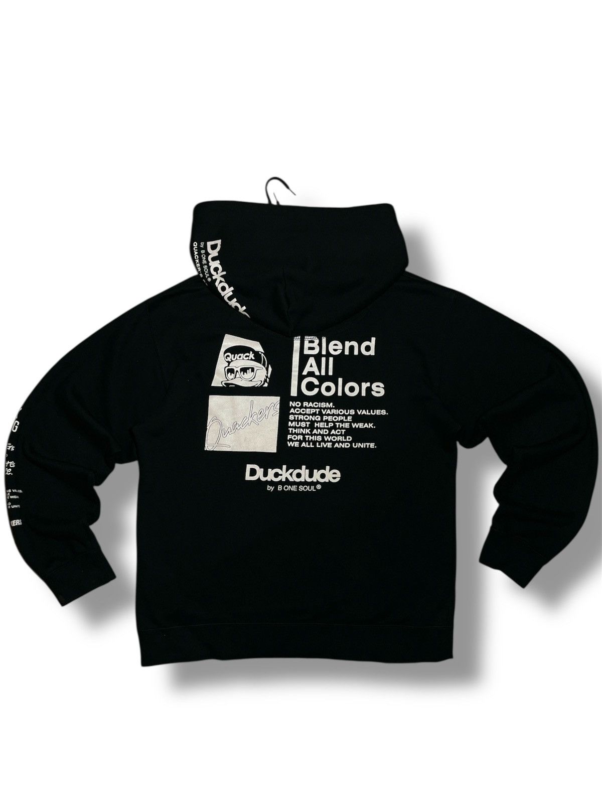 Japanese Brand Duck Dude / Be One Soul Streetwear Hoodies Size US M / EU 48-50 / 2 - 2 Thumbnail