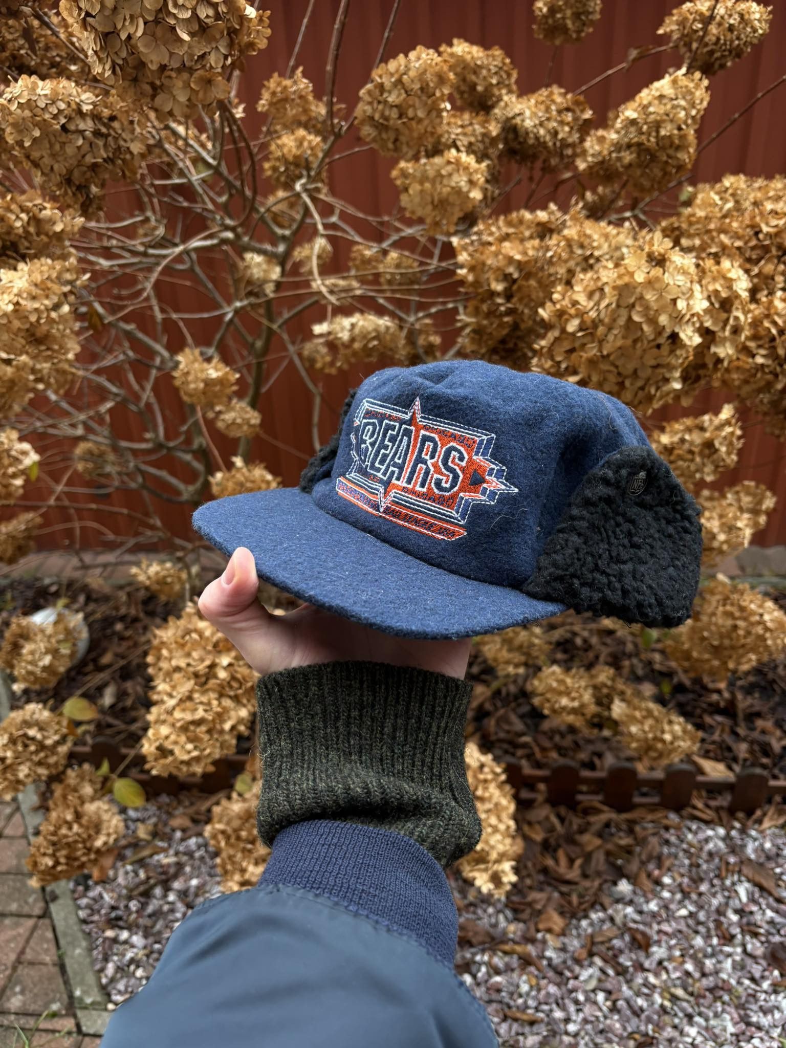 NHL 90s Vintage NHL Chicago Bears Eared Hat Size ONE SIZE - 1 Thumbnail
