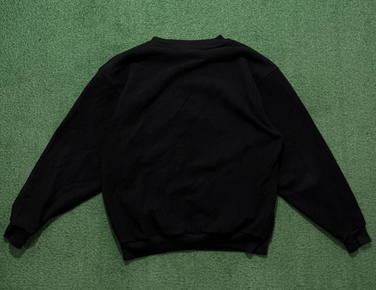 Adidas Adidas Fleece Crewneck Vintage 80s Black Size US L / EU 52-54 / 3 - 2 Thumbnail