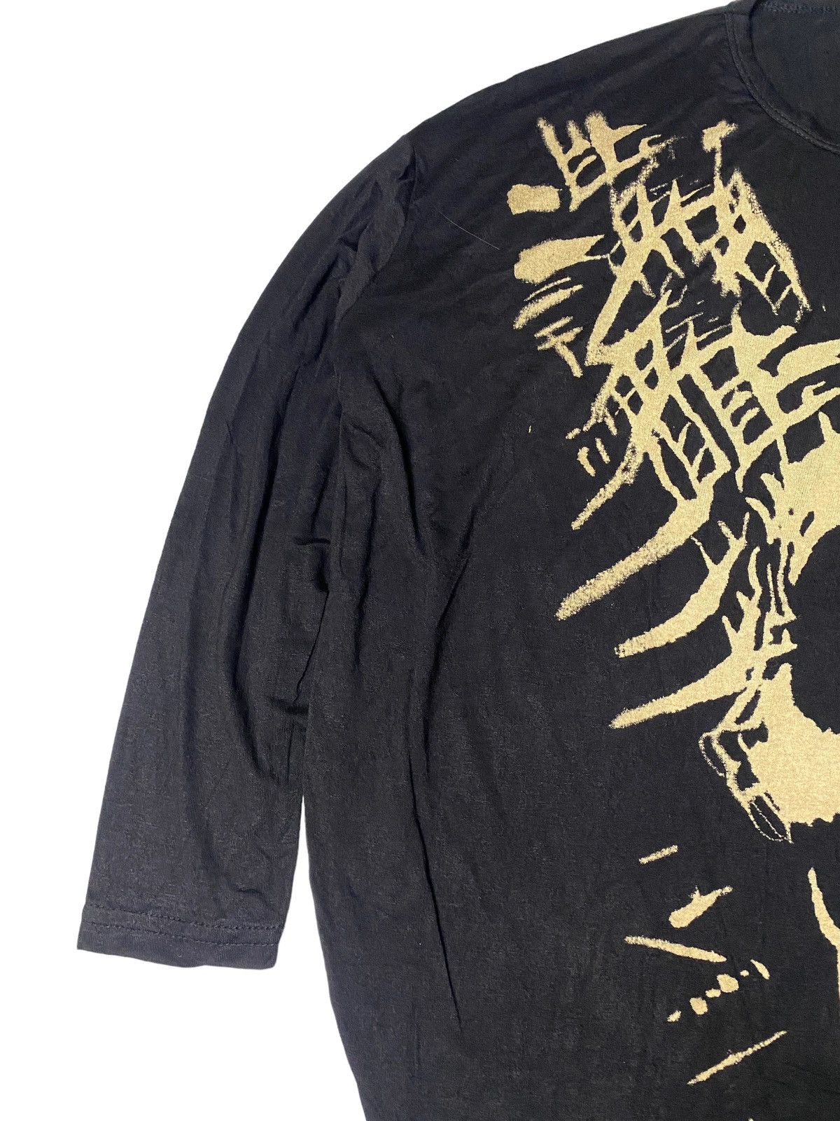 Japanese Brand 2000's Skull Tribal Punk Style Raglan Size US XXL / EU 58 / 5 - 5 Thumbnail