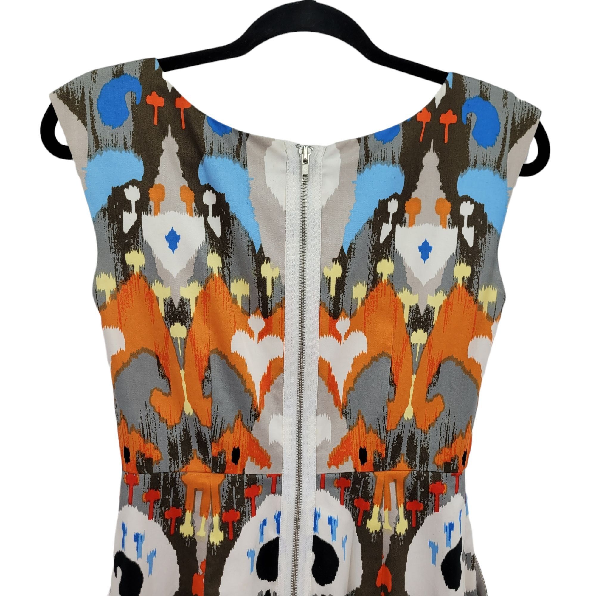 MAGGY LONDON Vtg 90's Artsy Statement Dress Sz 6P Abstract Skull Sleevele Size M / US 6-8 / IT 42-44 - 6 Thumbnail