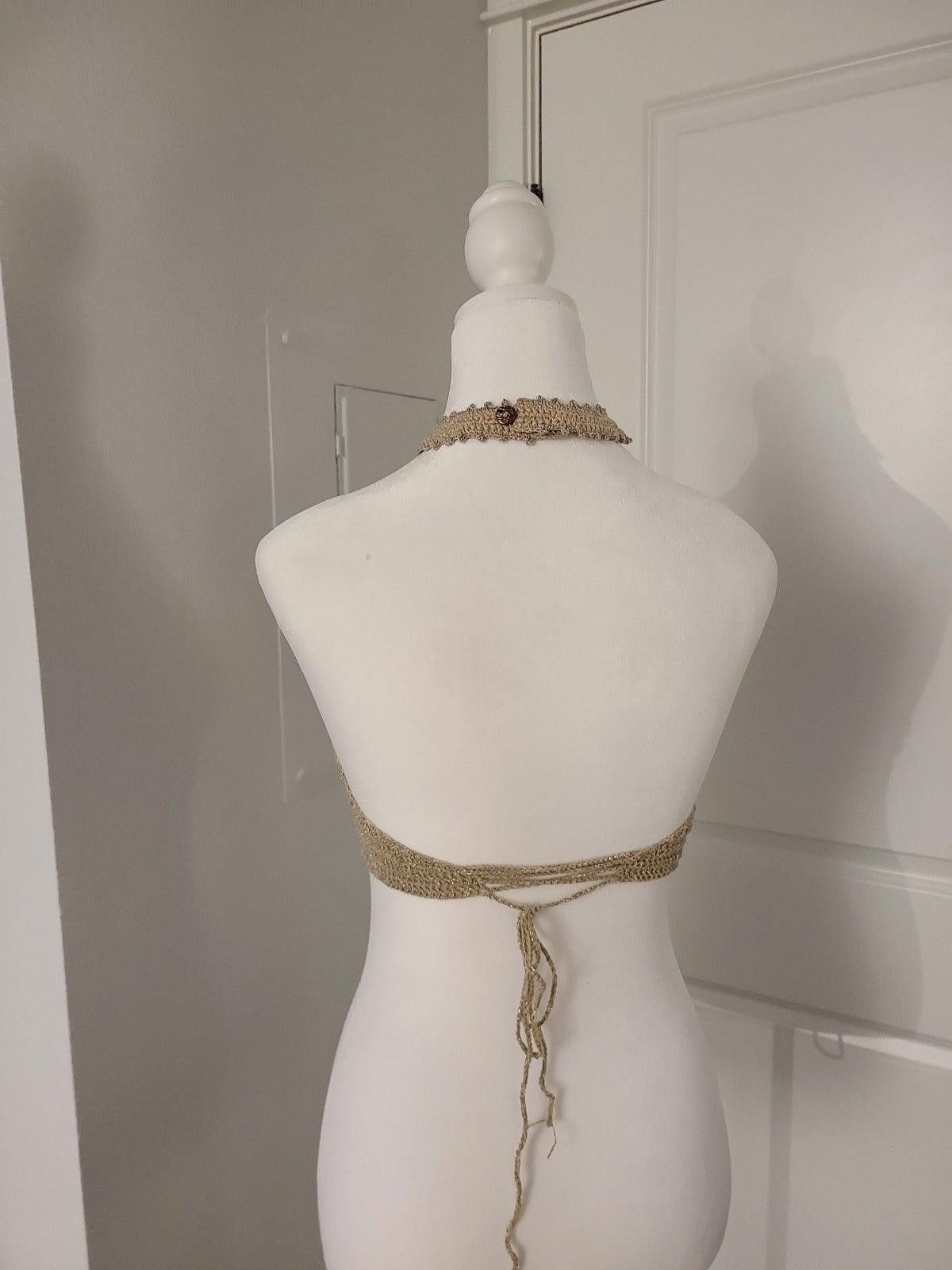 Handmade Handmade Knit Crochet Top Size S / US 4 / IT 40 - 3 Thumbnail