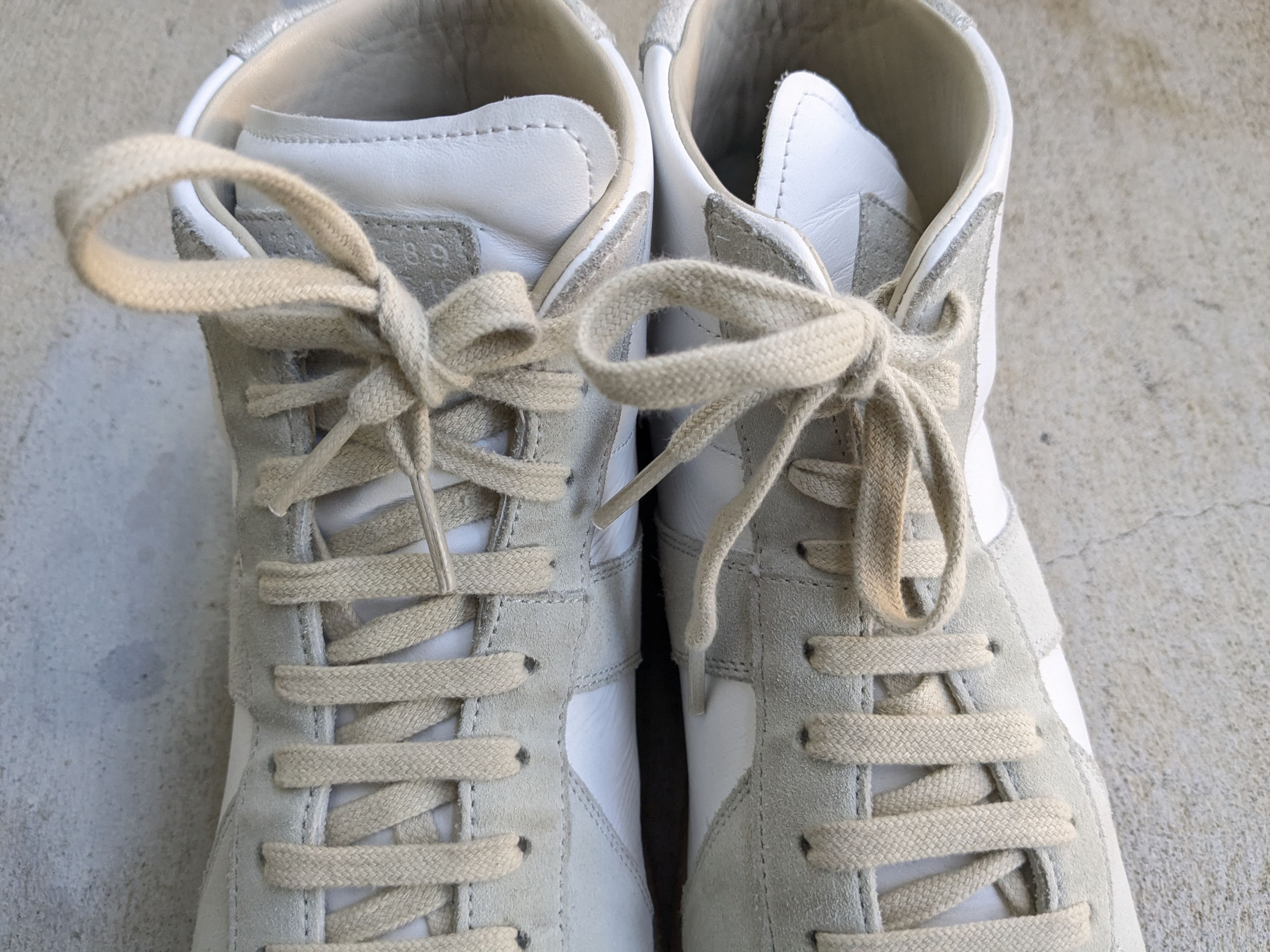 Maison Margiela Maison Margiela GAT Replica White Gray 11 44 Suede High Size US 11 / EU 44 - 4 Thumbnail