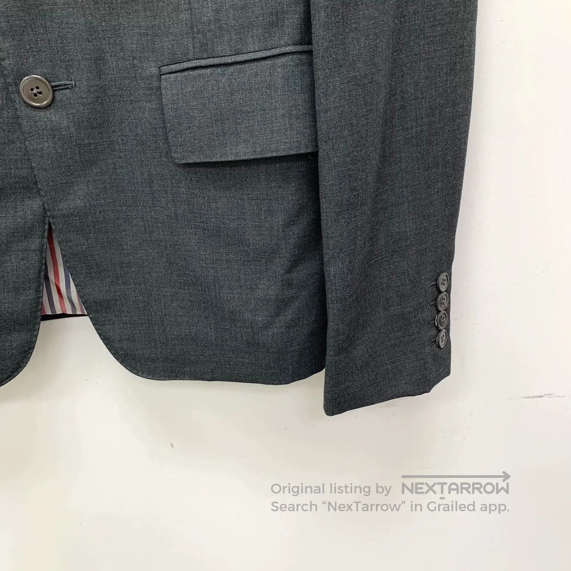 Thom Browne thom browne gray wool single. Size US S / EU 44-46 / 1 - 4 Thumbnail