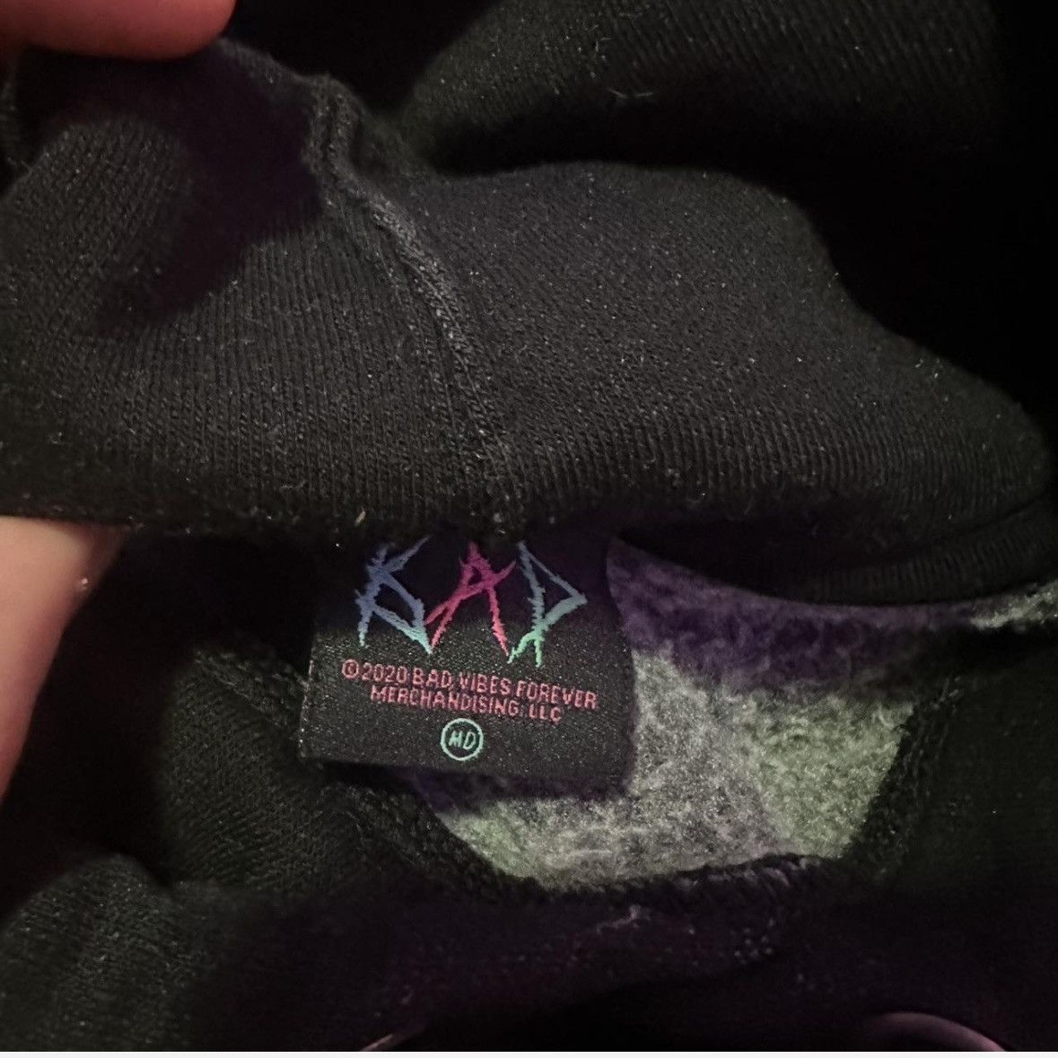 Other Bad Vibes Forever XXXTENTACION Hoodie Black Medium BVF Size US M / EU 48-50 / 2 - 3 Thumbnail
