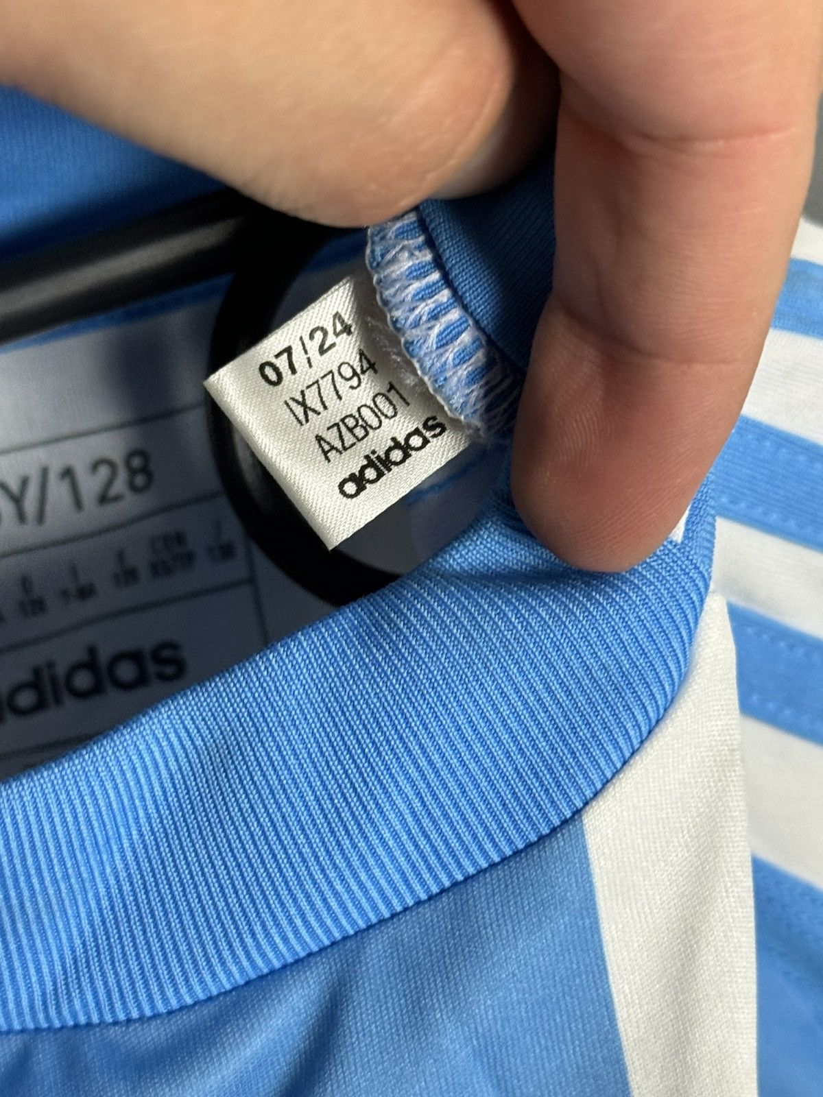 Adidas KIDS Argentina 2024 Home Messi Football Jersey T-Shirt Size US XS / EU 42 / 0 - 11 Thumbnail