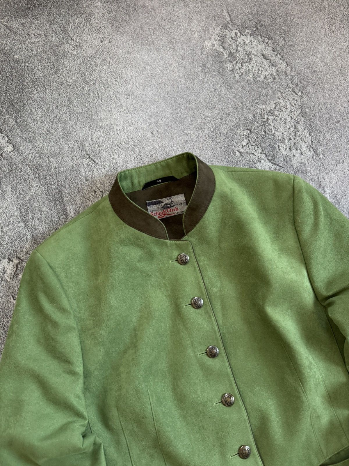 Designer Schlob Orth by allwerk 42size blazer jacket suede style Size M / US 6-8 / IT 42-44 - 2 Thumbnail
