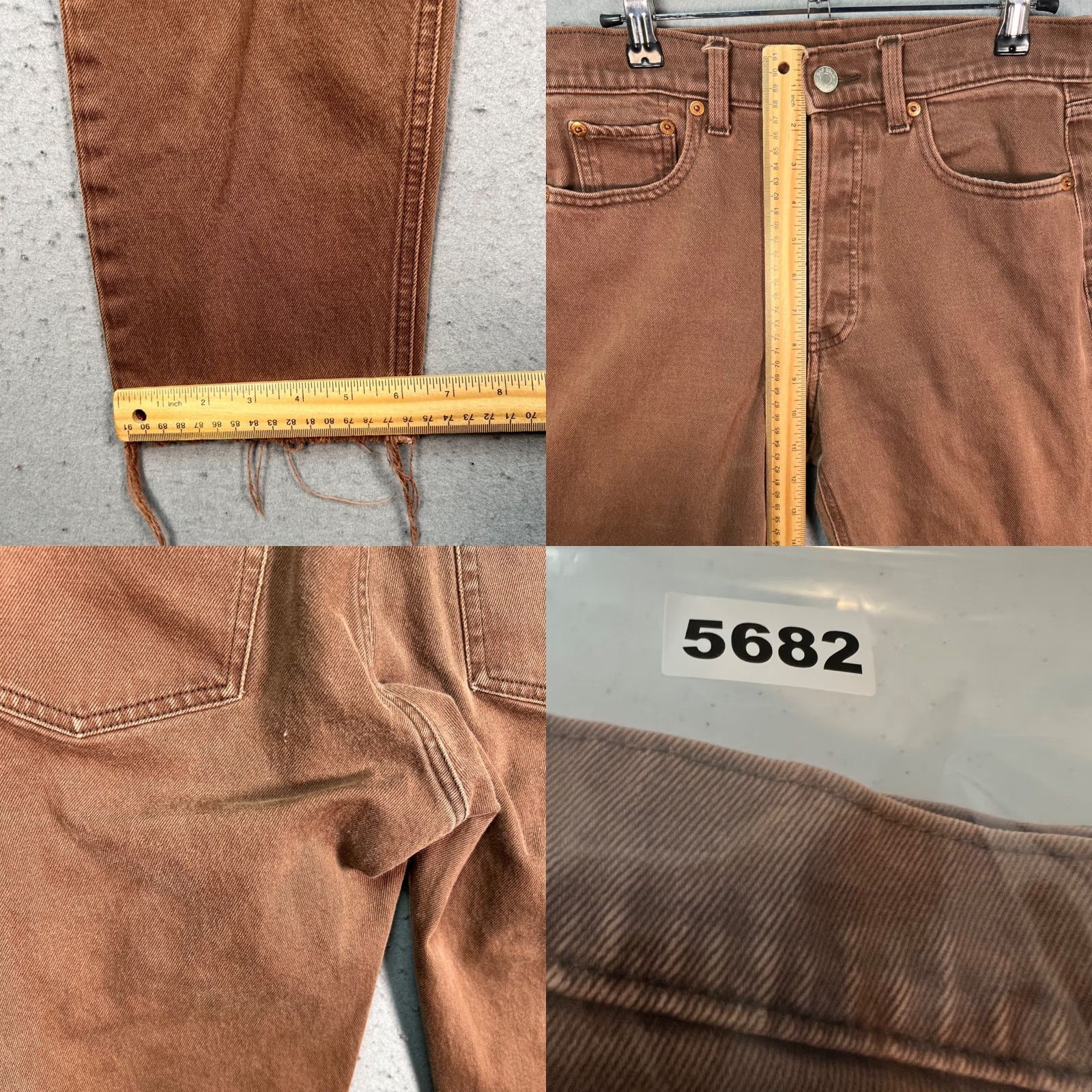 Gap Gap Jeans 28 / 6s High Rise Straight 5-Pocket Denim Brown 90s Vintage 1969 Womens Pants Size 28" / US 6 / IT 42 - 8 Thumbnail