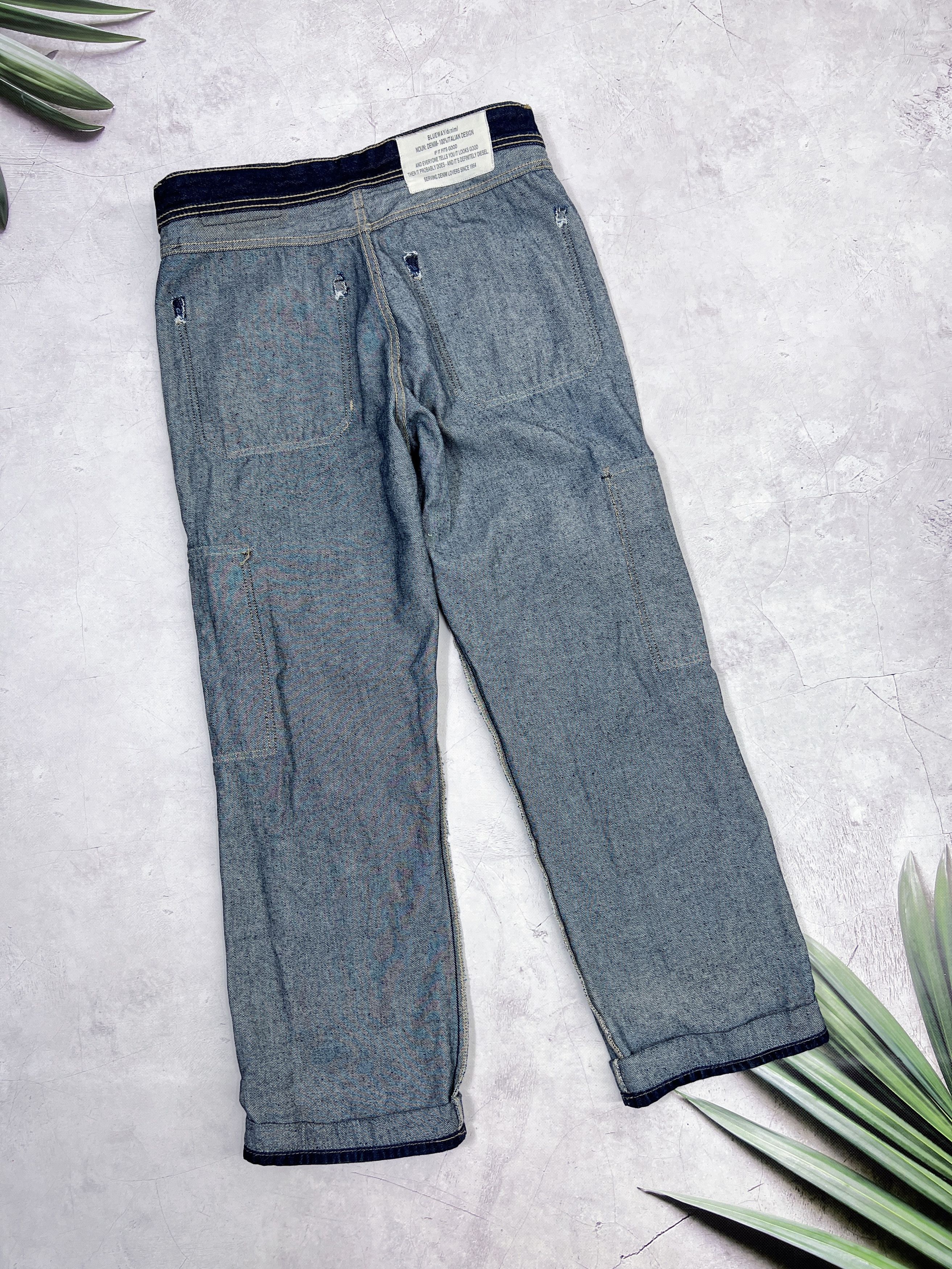 Blue Blue Japan × Japan Blue × Japanese Brand Blue Way Japanese Indigo Denim Cargo Pants Size US 32 / EU 48 - 19 Thumbnail