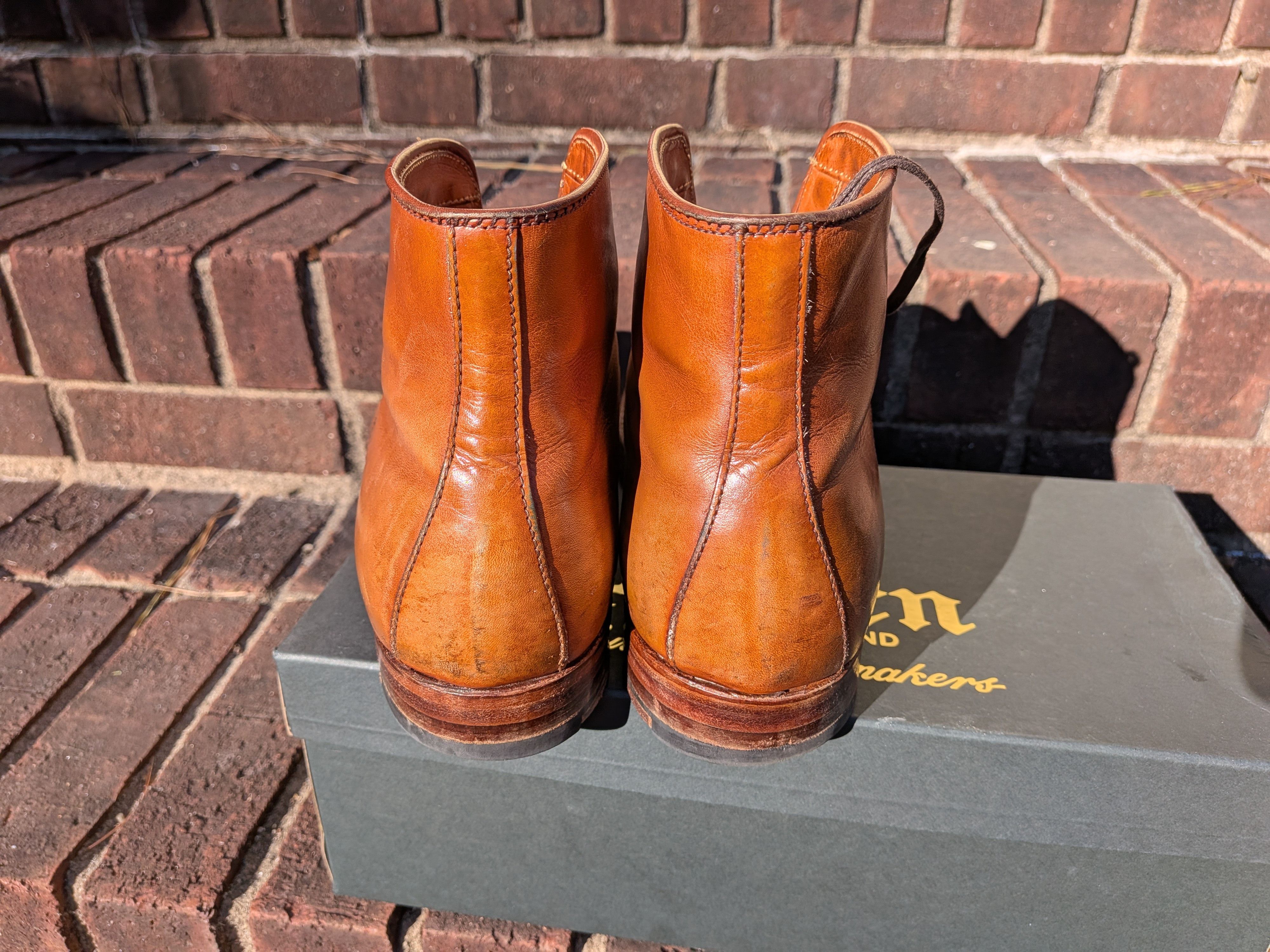 Alden × J.Crew Alden X J Crew Tan Captoe Boots Size US 7.5 / EU 40-41 - 13 Thumbnail