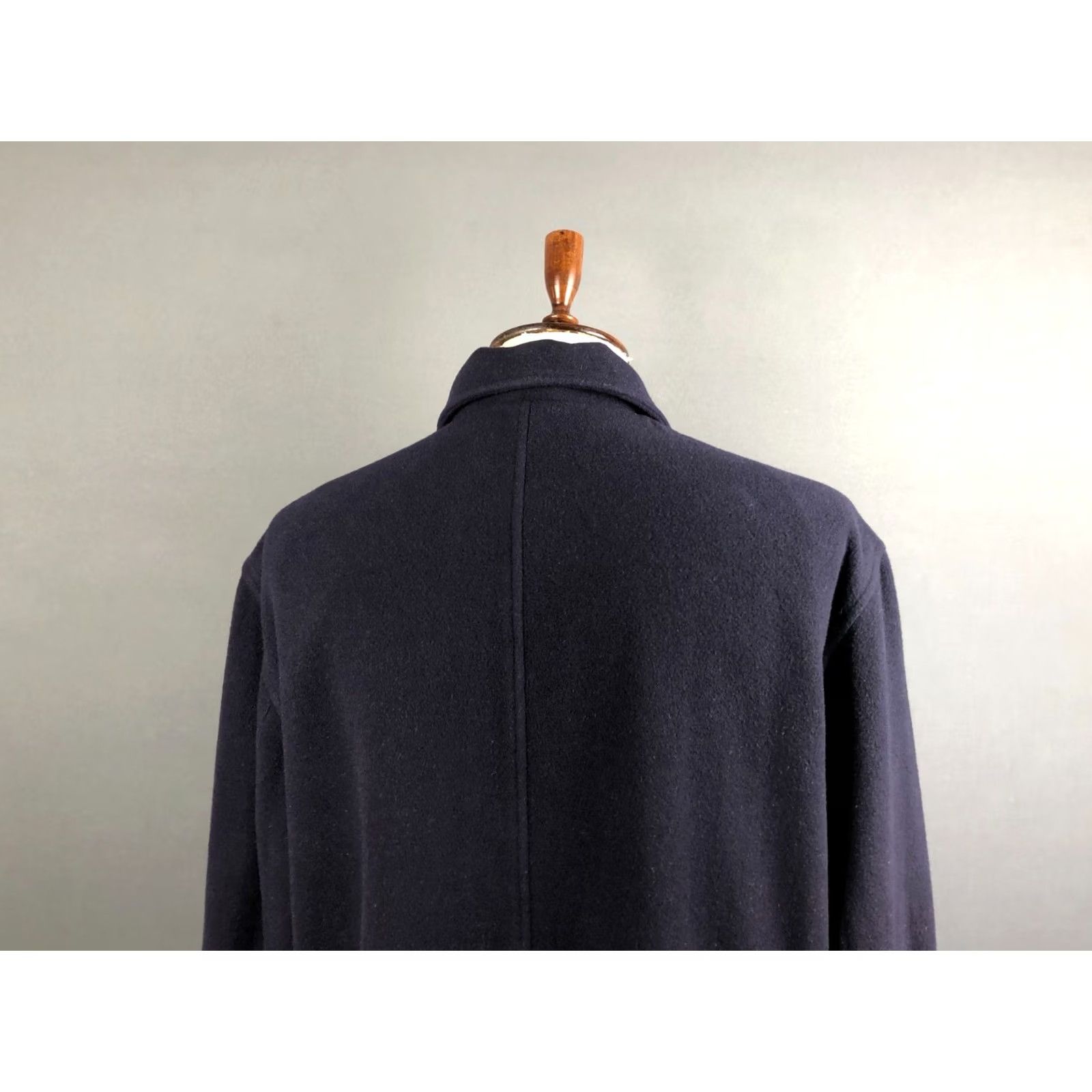 Ralph Lauren Ralph Lauren Coat Mens XL Dark Blue Wool Blend Overcoat Solid Two-Way Zipper Button Zip Lined Pocketed Mid-Length Casual Jacket/Coat Size US XL / EU 56 / 4 - 4 Thumbnail