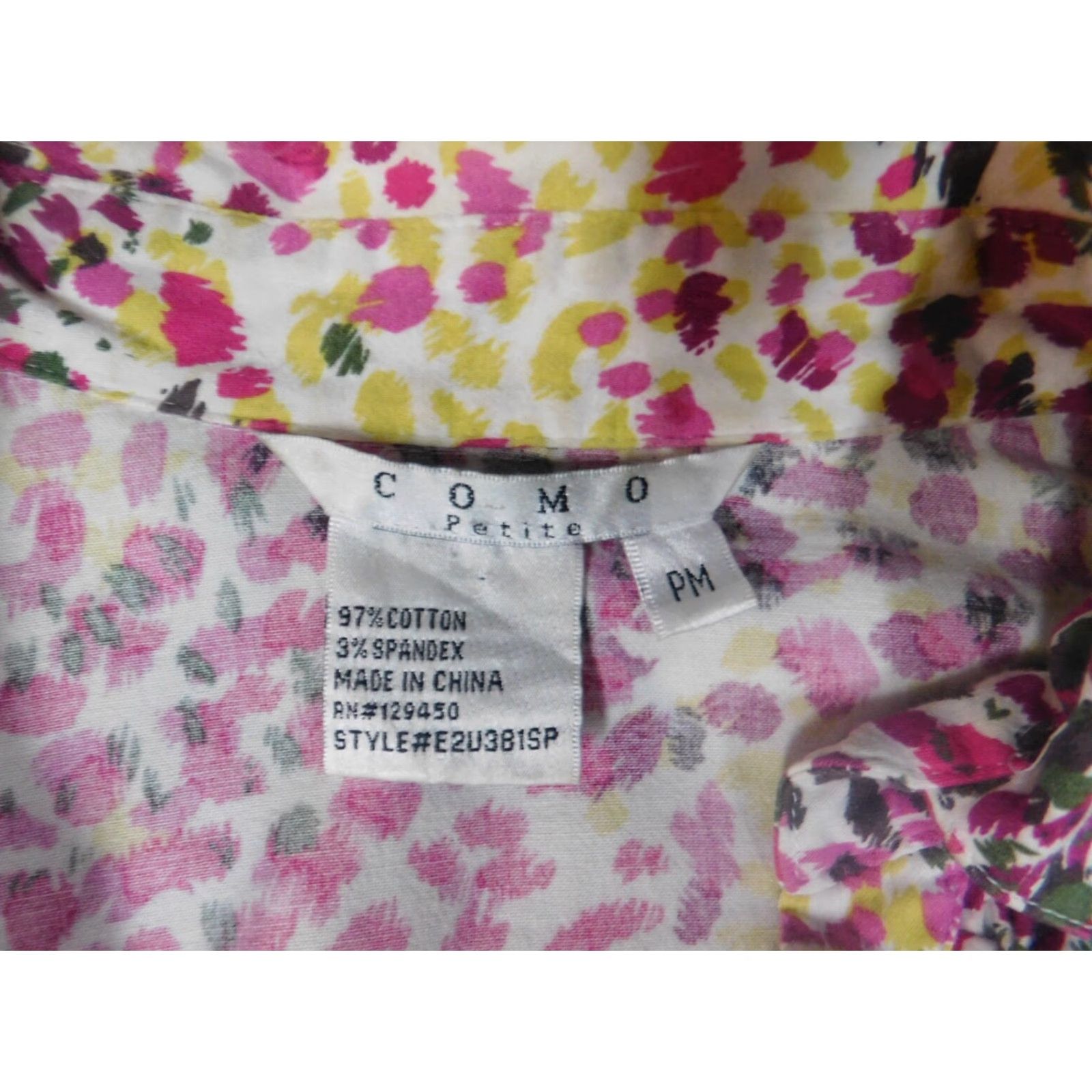 Pinko Como Womens Blouse PM Petites pink button down Collared Long Sleeve Cotton Down Ruffle Casual Shirt Classic Pink Womens PM Petites Blouse Size M / US 6-8 / IT 42-44 - 4 Thumbnail