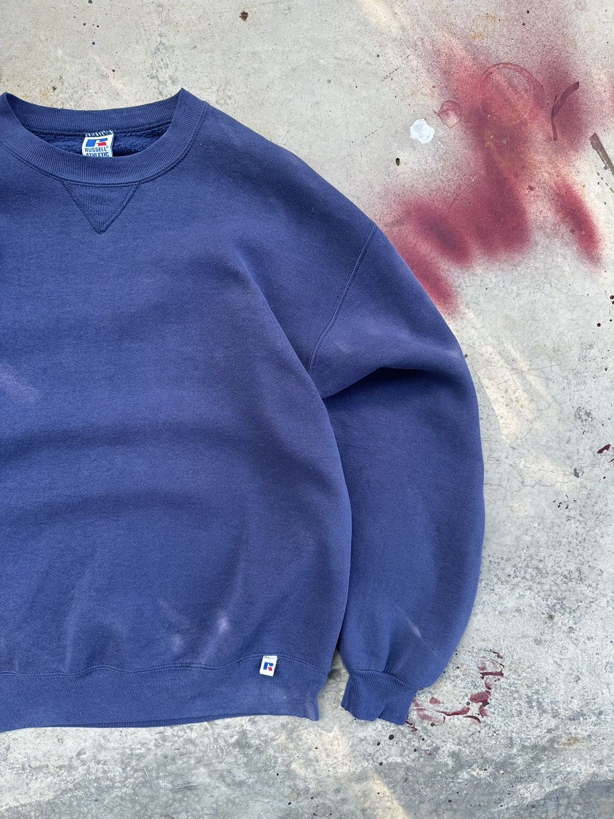 Russell Athletic 👹Vintage Sun Faded Russell Athletic Boxy Hoodie Size US L / EU 52-54 / 3 - 4 Thumbnail