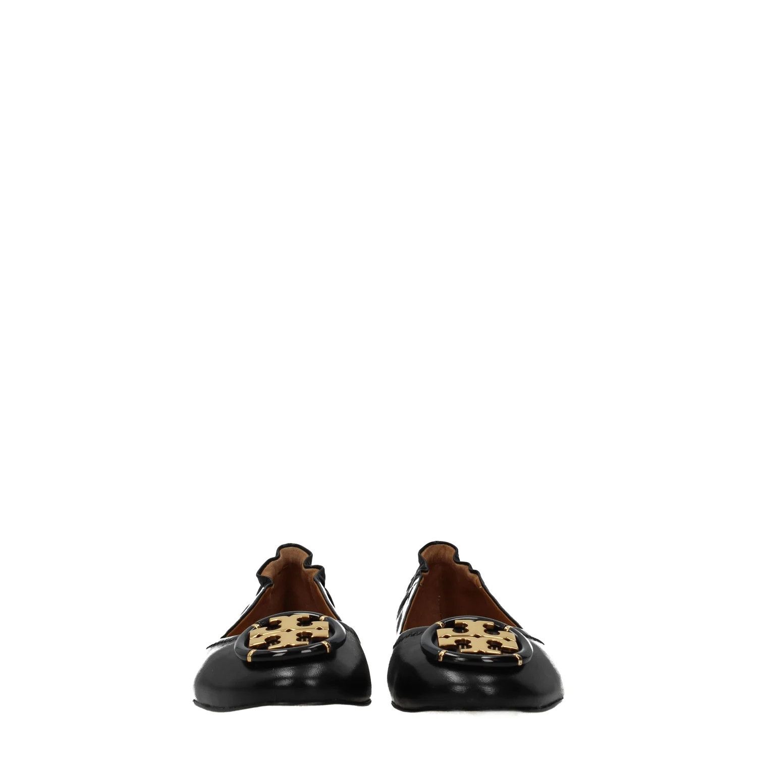 Tory Burch ob1o1e1124 Leather Ballet Flats in Black Size US 6 / IT 36 - 3 Thumbnail