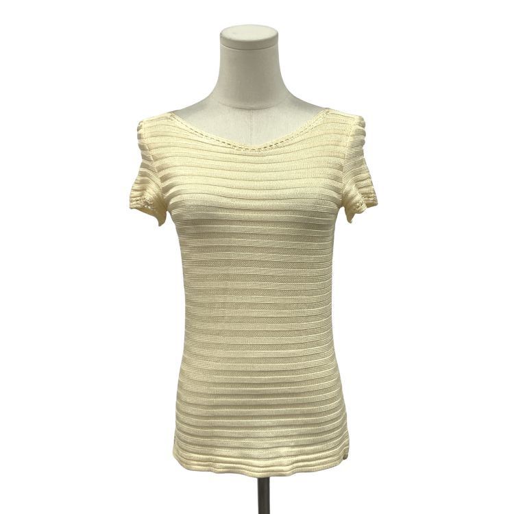Celine Celine Ribbed Short Sleeve Top Size 36 Size XS / US 0-2 / IT 36-38 - 1 Thumbnail
