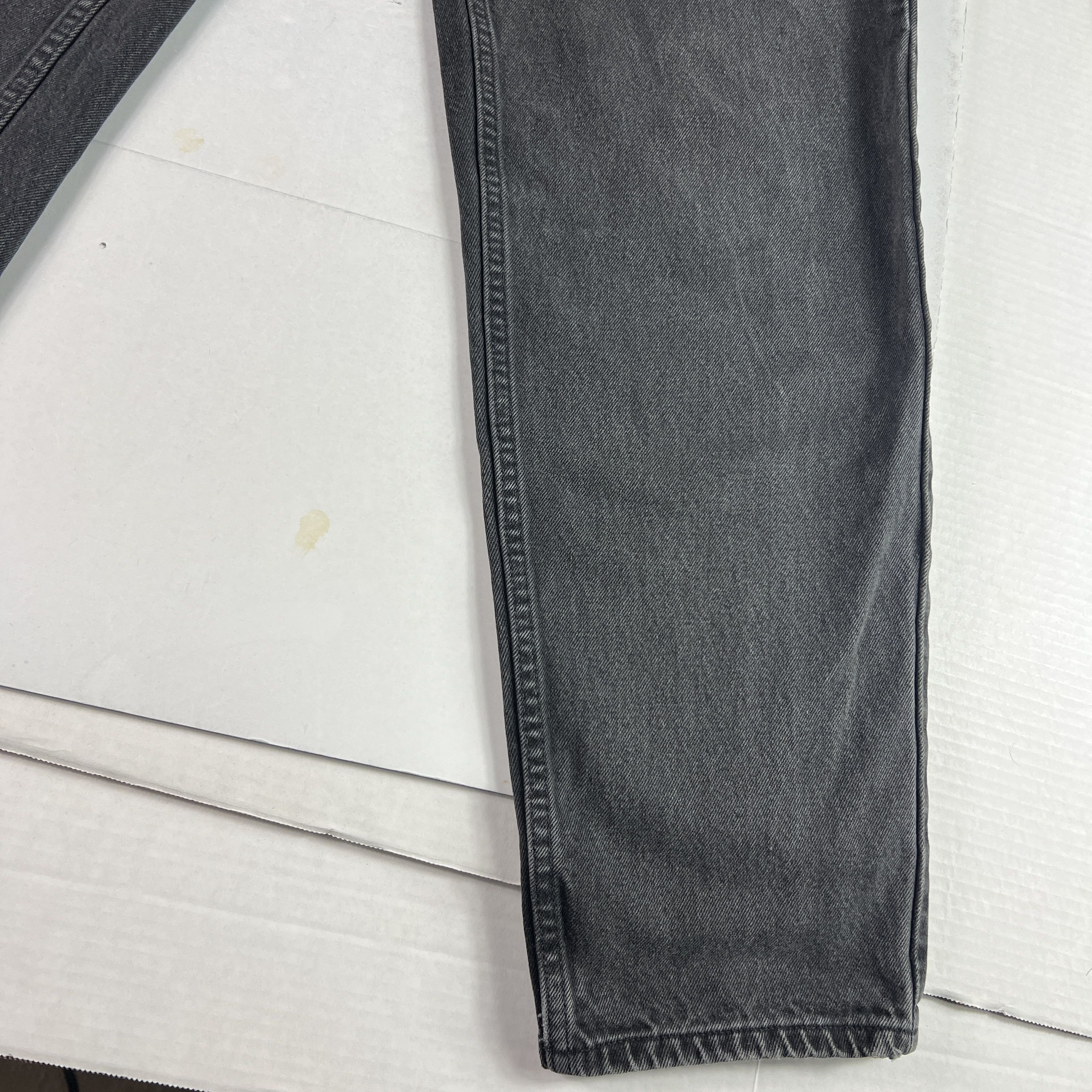 Levi's VTG 90s Levi's Jean 560 Loose Taper Black Denim Orange Tab Size US 32 / EU 48 - 7 Thumbnail