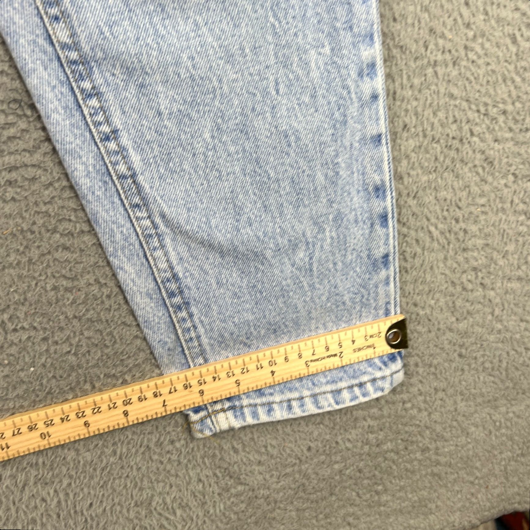Lee VINTAGE Lee Jeans Stone Wash Distressed 28x32 Unisex Adults Blue 80s 90s USA Mens Womens Size 28" / US 6 / IT 42 - 7 Thumbnail