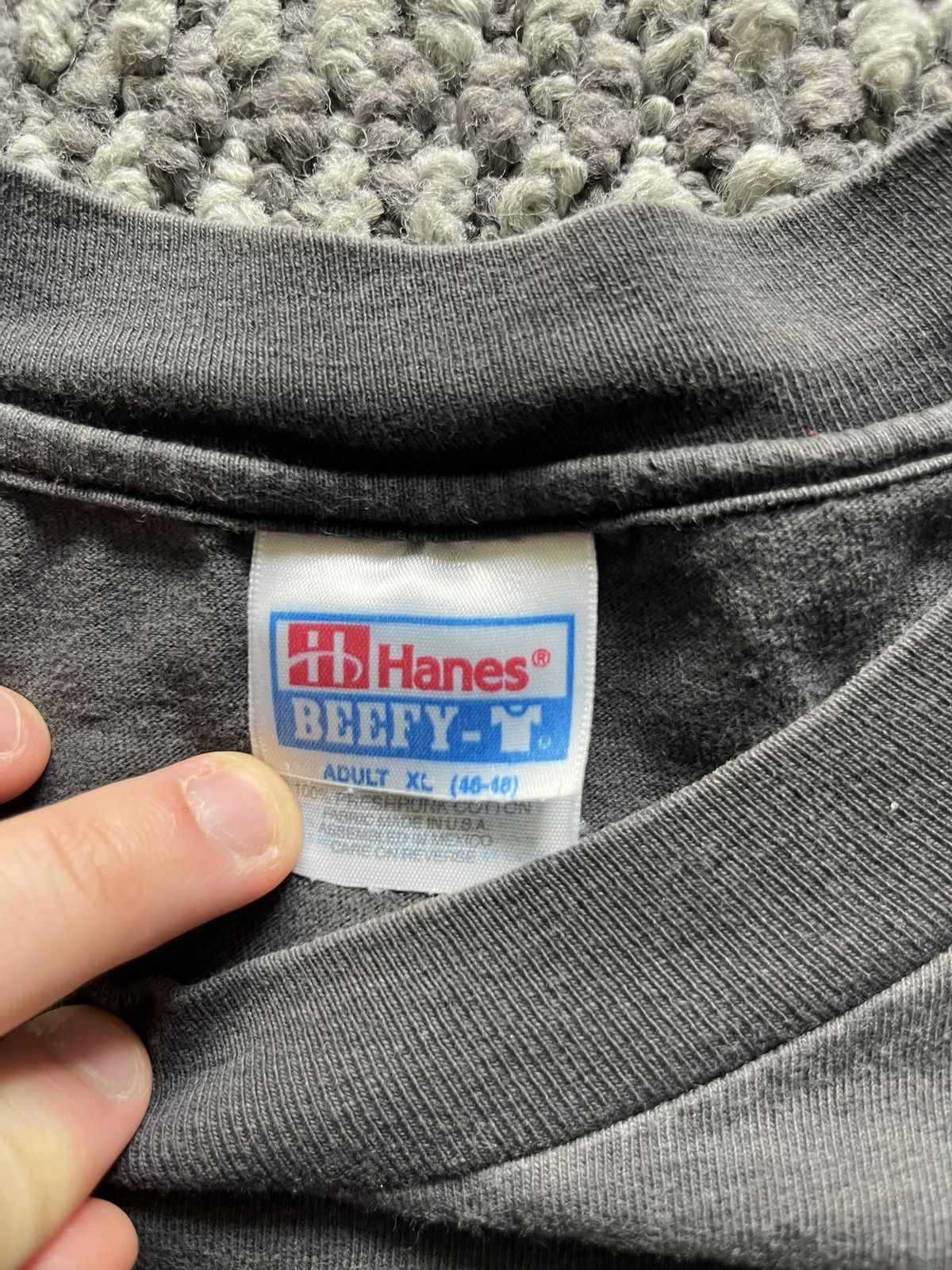 Hanes × Vintage Vintage 90s Hardware Fader Tee Size US XL / EU 56 / 4 - 4 Thumbnail