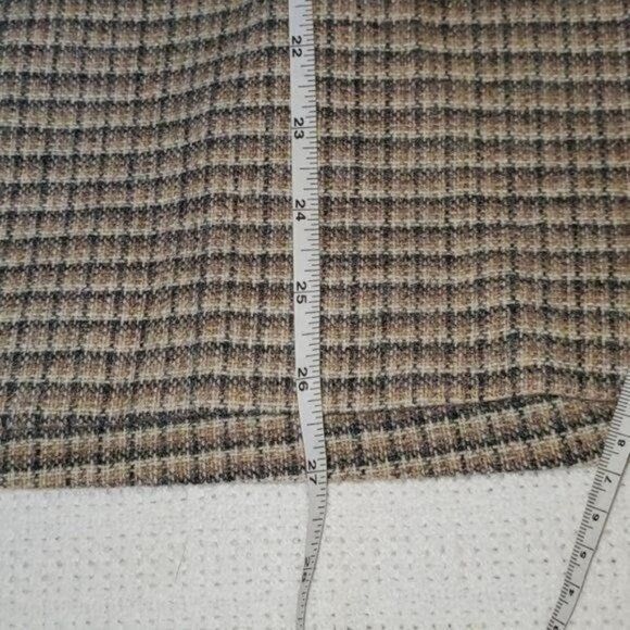 Vintage Austin Hill Vintage Union Made Wool Brown Plaid Lined Zipper Size 30" / US 8 / IT 44 - 9 Thumbnail