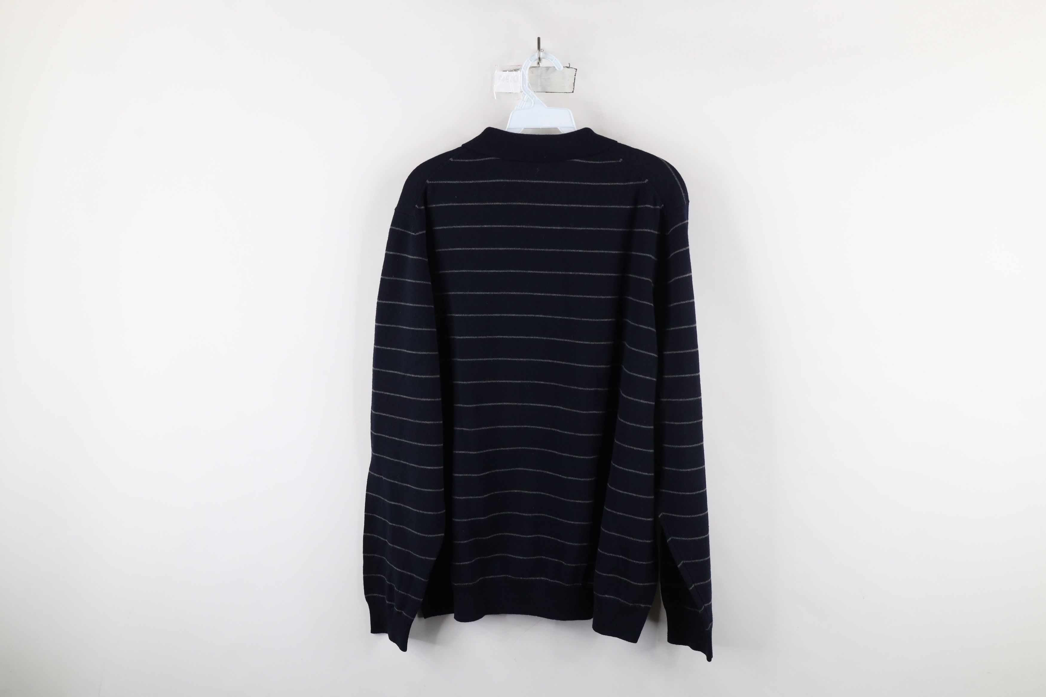 Eddie Bauer × Vintage Vintage 90s Eddie Bauer Merino Wool Knit Collared Sweater Size US XL / EU 56 / 4 - 9 Thumbnail