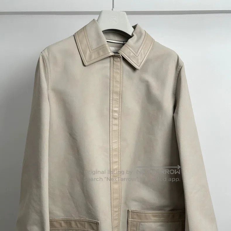Hermes Hermes Beige Lapel Long Coat Size XXS / US 00 / IT 34 - 6 Thumbnail