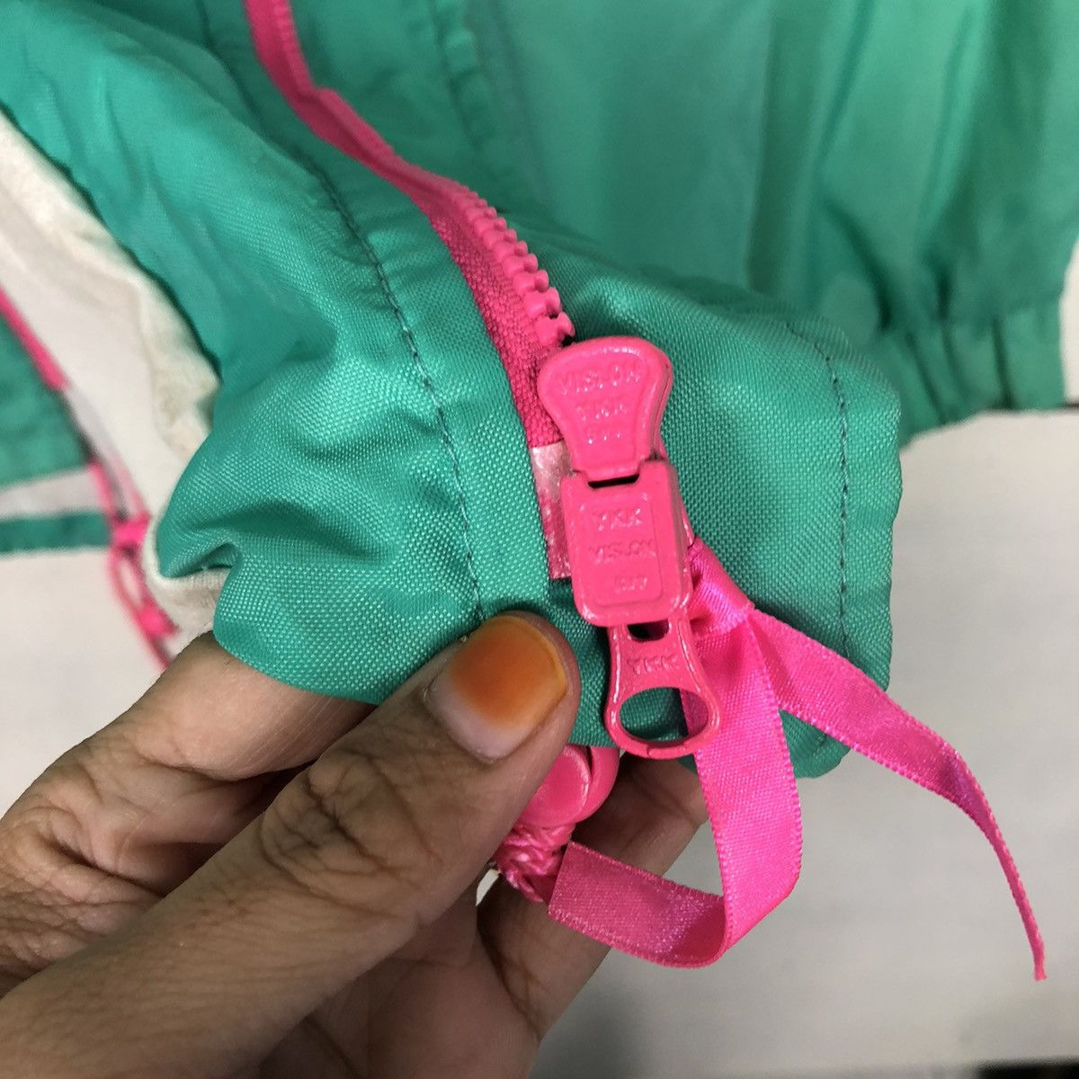 Japanese Brand 📌Vintage Bomber Jacket Sports Rainbow Apple Racing Team Size US L / EU 52-54 / 3 - 21 Thumbnail