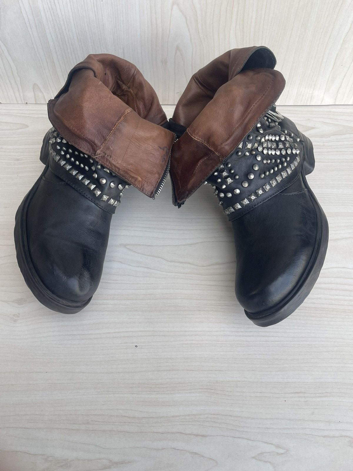 A.S.98 ANKLE BOOTS SABEY zip boot like kmrii and guidi Size US 7 / EU 40 - 6 Thumbnail