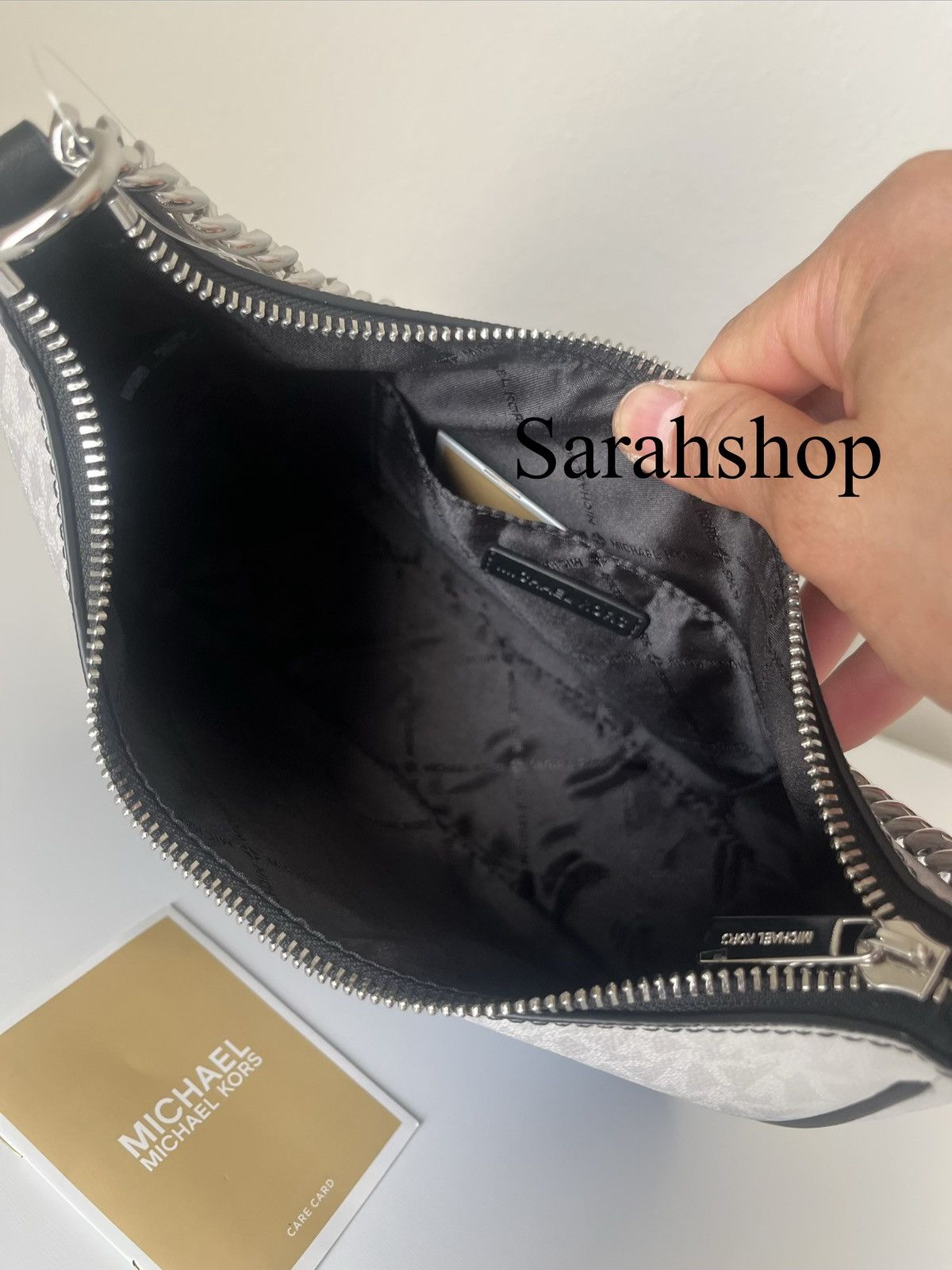 Michael Kors Michael Kors Jet Set Travel Large Pouchette Crossbody Size ONE SIZE - 10 Thumbnail