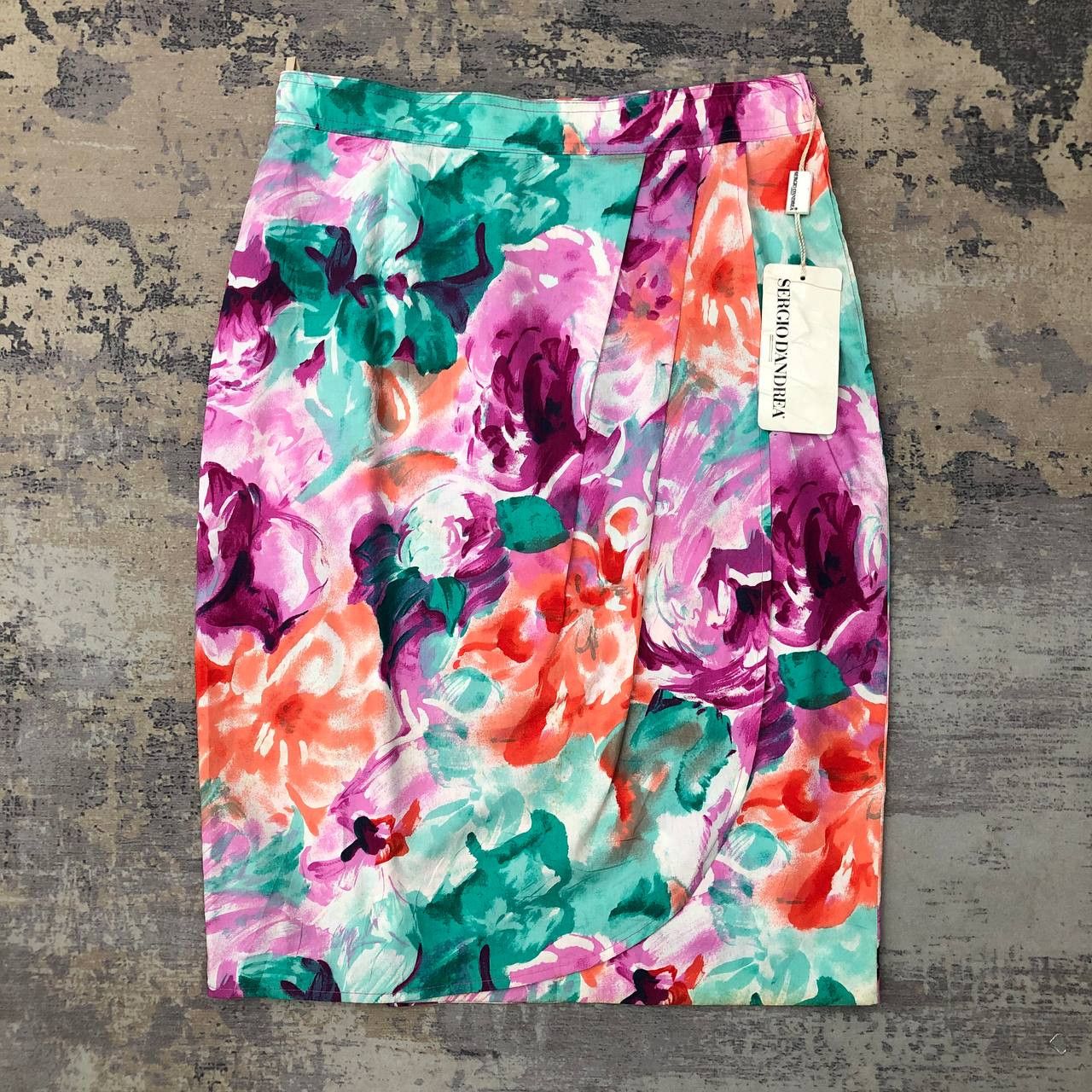 Vintage P833 NWT SERGIO D,ANDREA ART SKIRTS Size 27" / US 4 / IT 40 - 1 Thumbnail