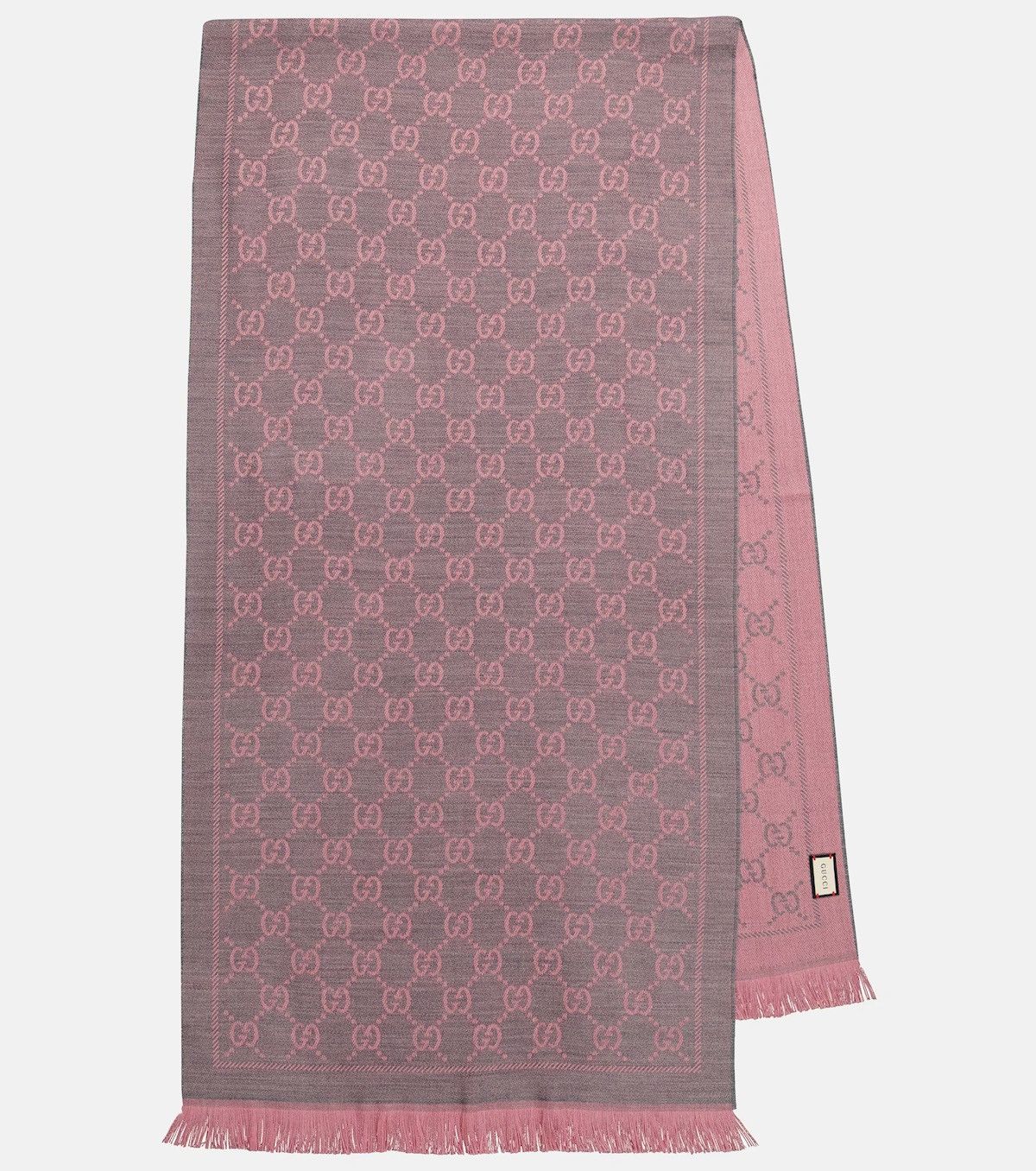 Gucci GG Pattern Jacquard Wool Scarf Size ONE SIZE - 10 Thumbnail