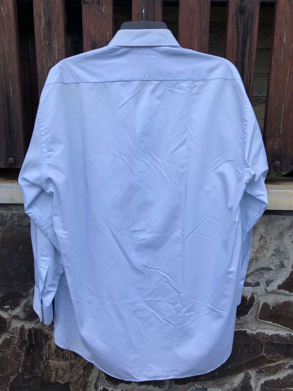 Givenchy VTG LUXURY GIVENCHY EMBROIDERED LOGO SHIRT BLUE SEA Size US L / EU 52-54 / 3 - 2 Thumbnail