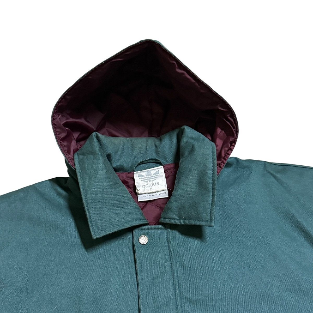 Adidas Vintage Adidas Trefoils Long Jacket Flexible Hoodie Size US M / EU 48-50 / 2 - 8 Thumbnail