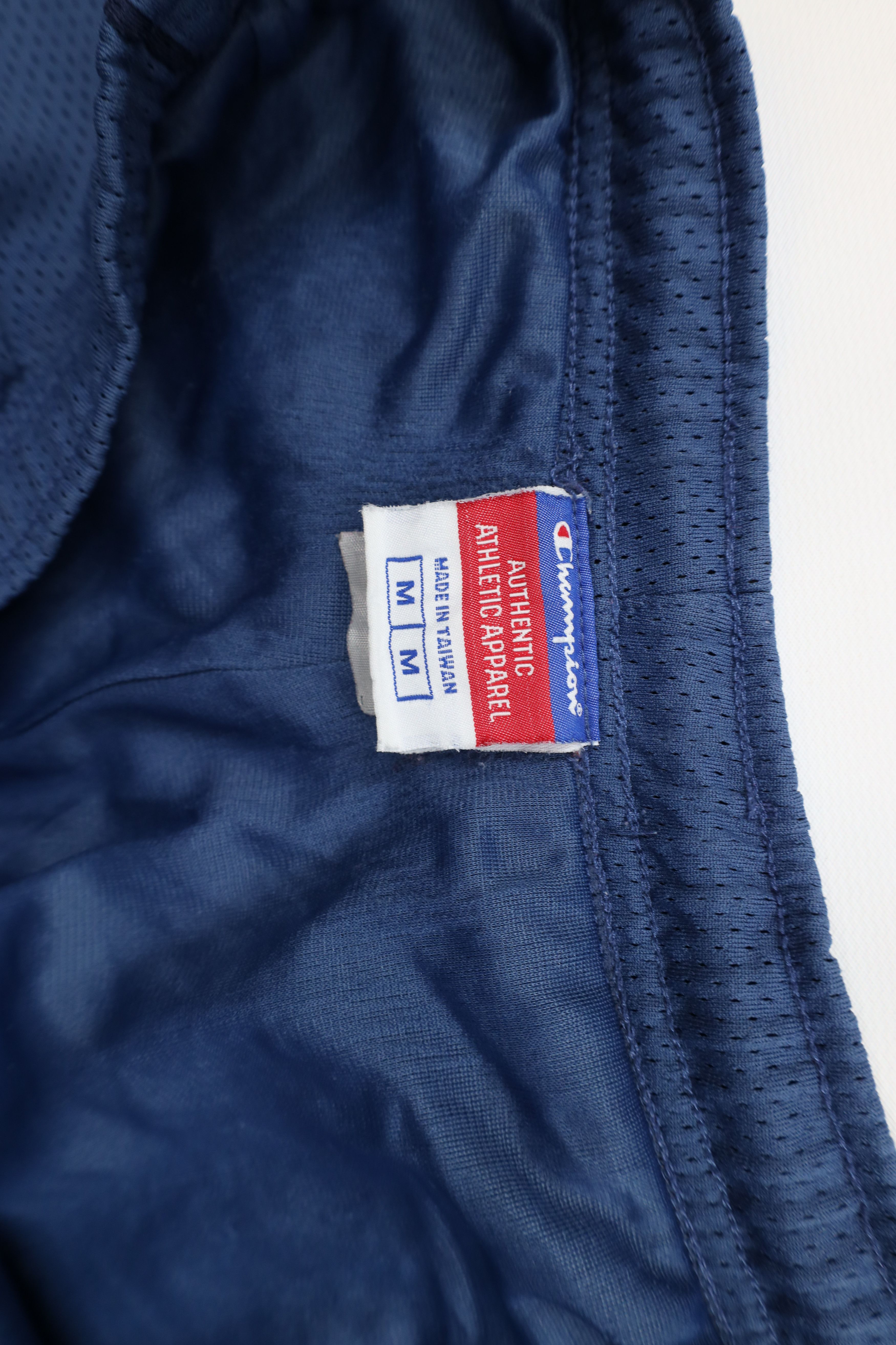 Champion × Vintage Vintage 90s Champion Mesh Wide Leg Cargo Sweatpants Blue Size US 34 / EU 50 - 6 Thumbnail