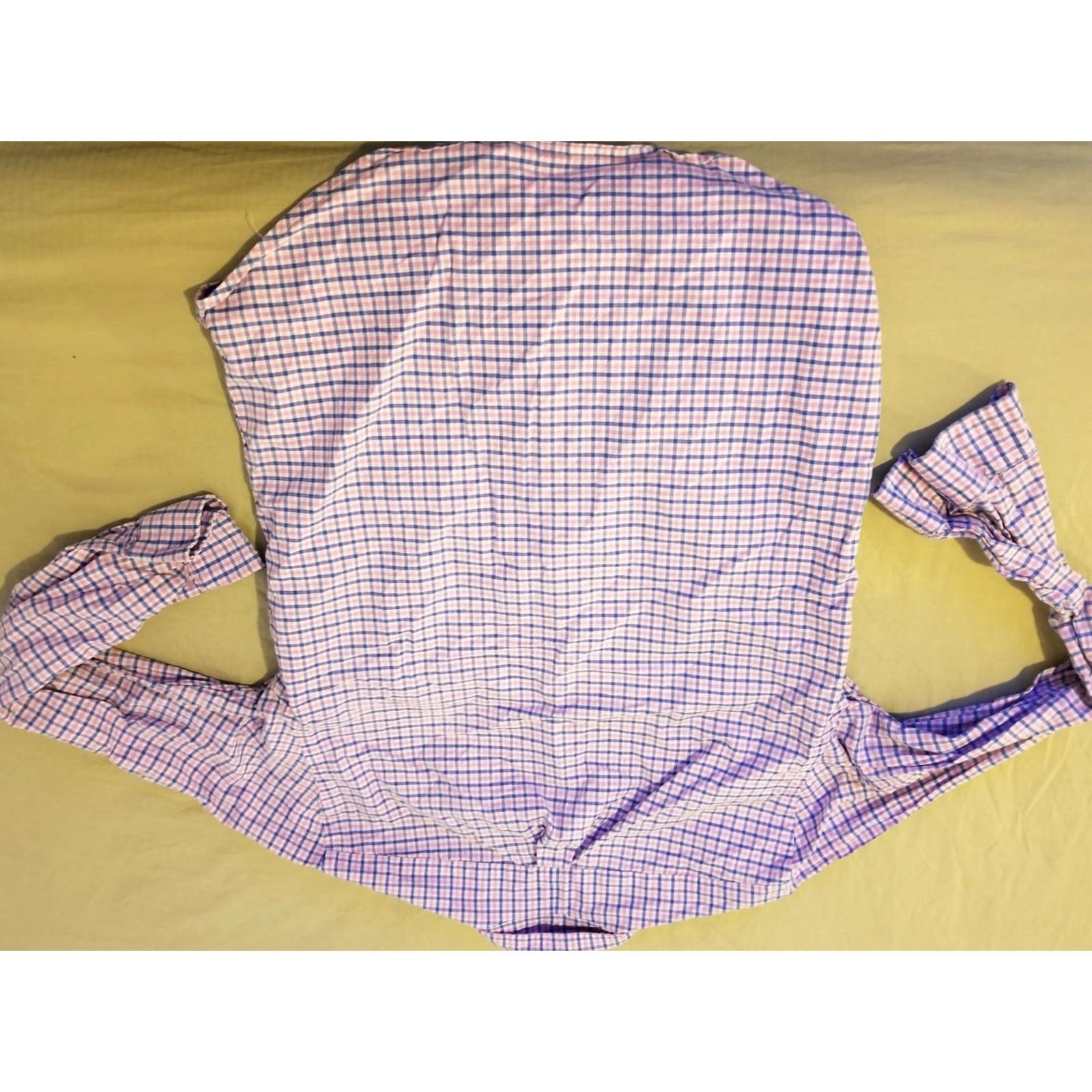 Polo Ralph Lauren Polo Ralph Lauren Shirt Mens Polo Button-Up Long Sleeve Cotton Pink L Large Dress Shirt Size 42R - 4 Thumbnail