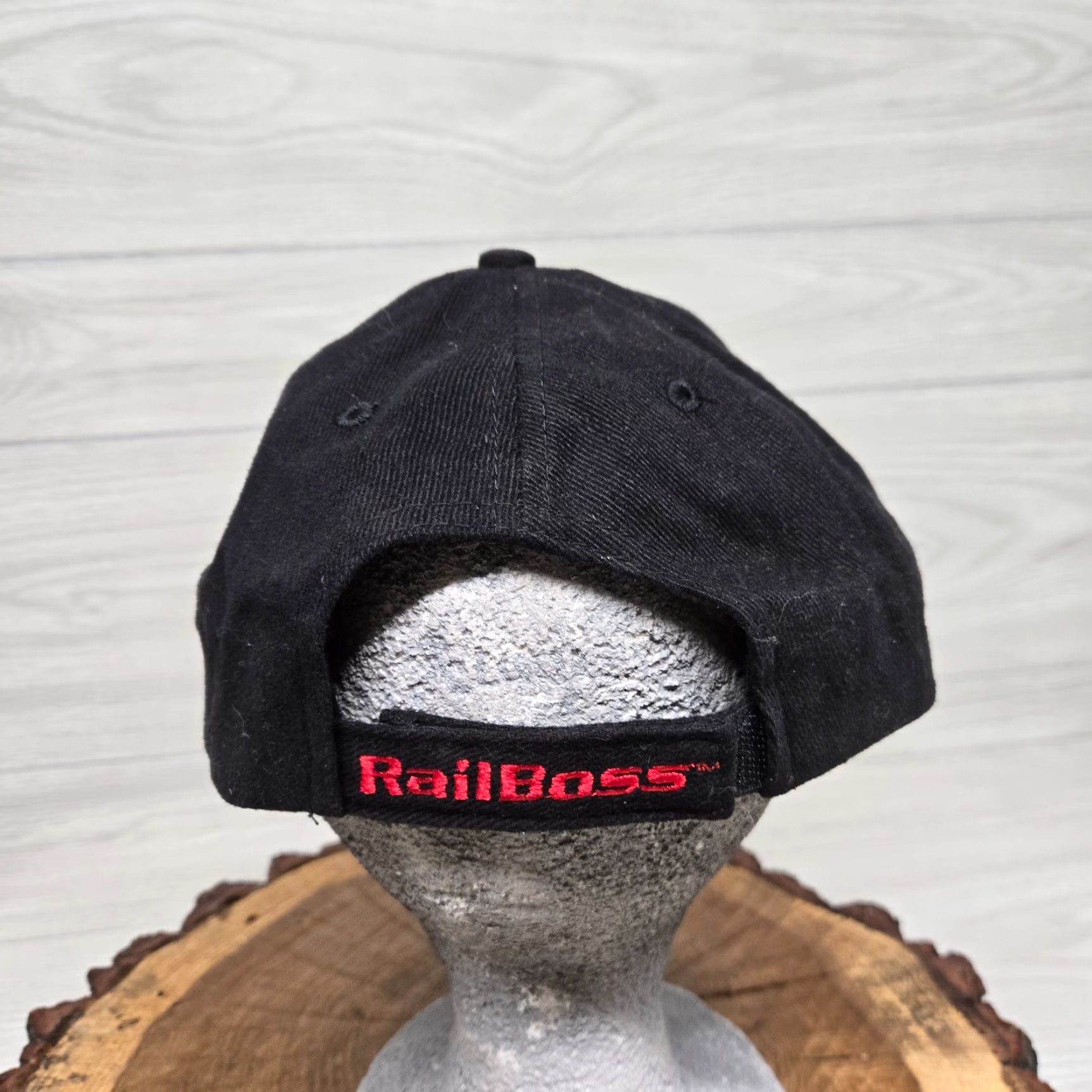 Vintage Track Star Adjustable Baseball Cap Hat - Black - Casual - Mens Size ONE SIZE - 3 Thumbnail