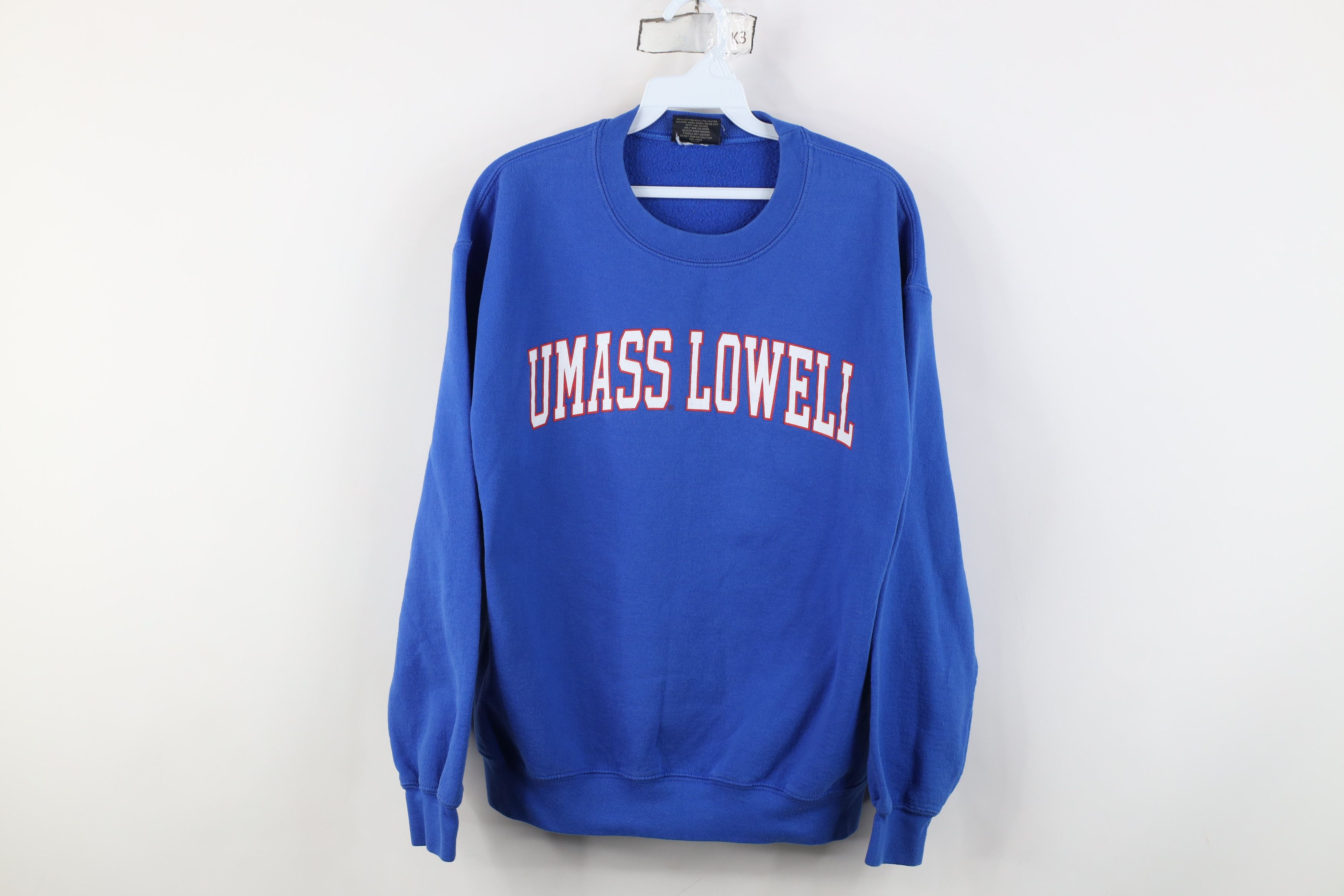 Vintage Vintage 90s University of Massachusetts Lowell Sweatshirt Size L / US 10 / IT 46 - 1 Thumbnail