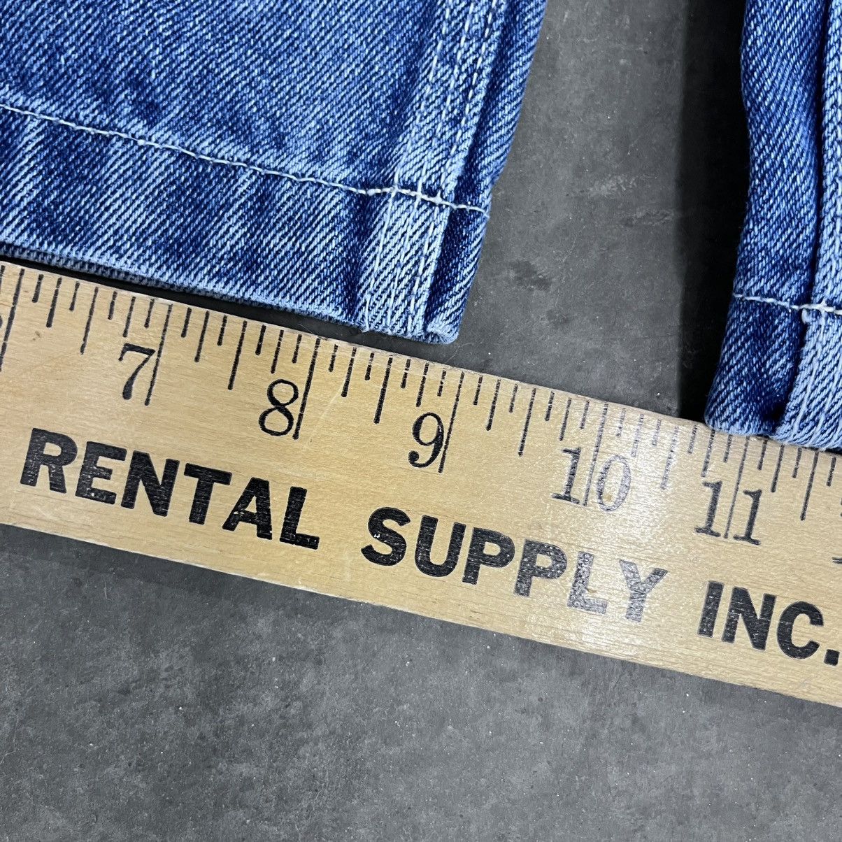 JNCO × Vintage CRAZY Y2K baggy wide leg jeans striped denim info style 27" Size 26" / US 2 / IT 38 - 3 Thumbnail