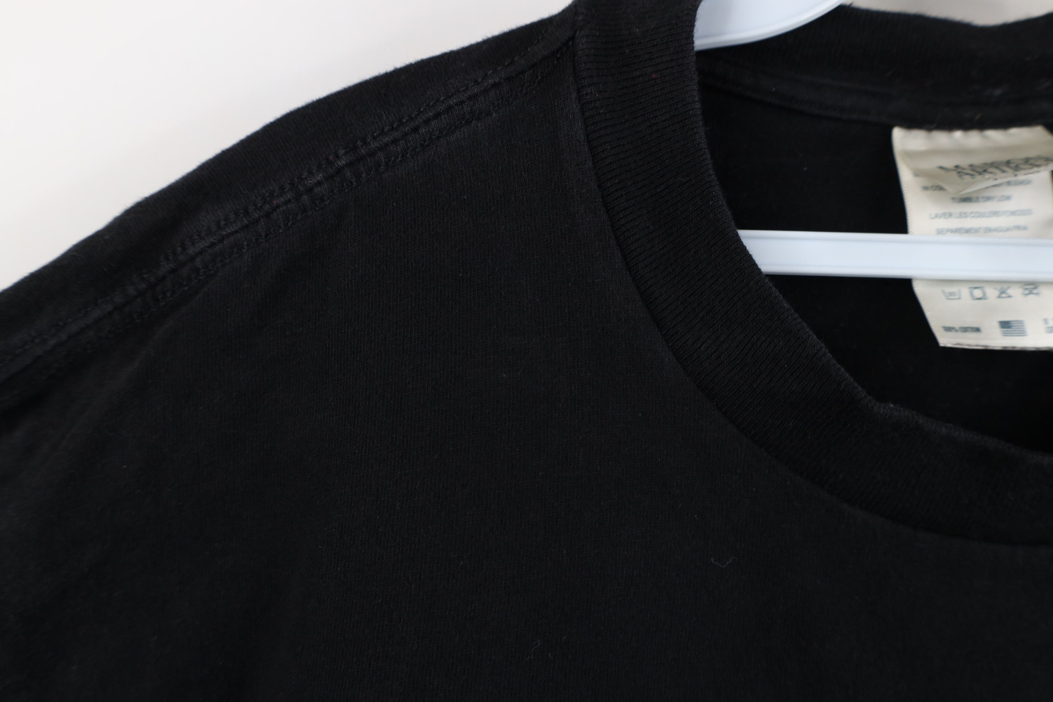 Vintage Vintage 90s Streetwear Heavyweight Cotton T-Shirt Black Size US L / EU 52-54 / 3 - 6 Thumbnail