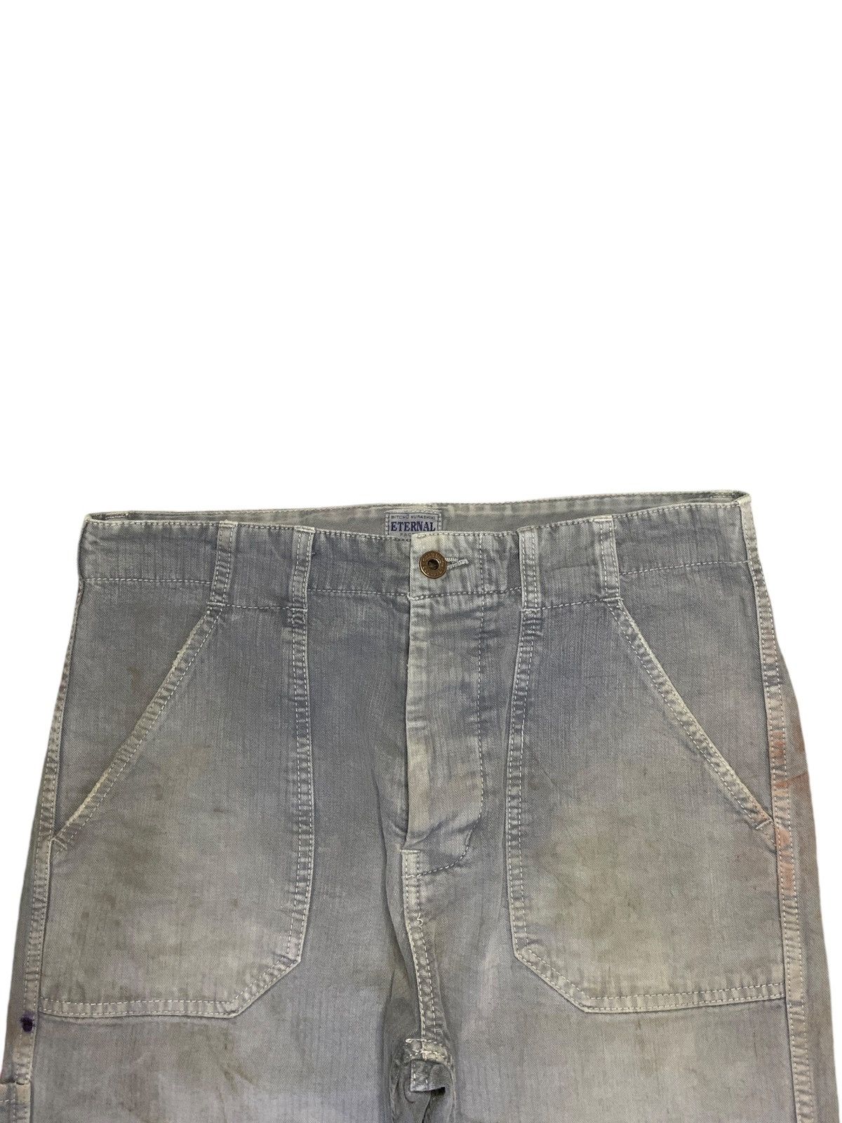 Eternal × Japanese Brand Vintage Japan Eternal Mud Wash Buckle Baggy Carpenter Jeans Size US 32 / EU 48 - 4 Thumbnail