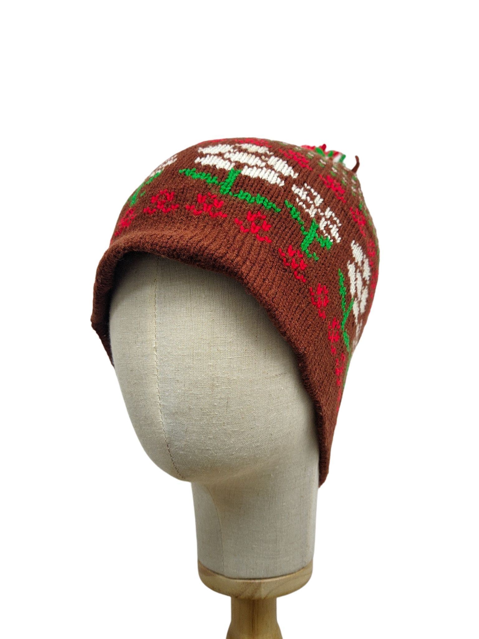 Native Vintage Design Beanie Hat 100% Acrylic Size ONE SIZE - 1 Thumbnail