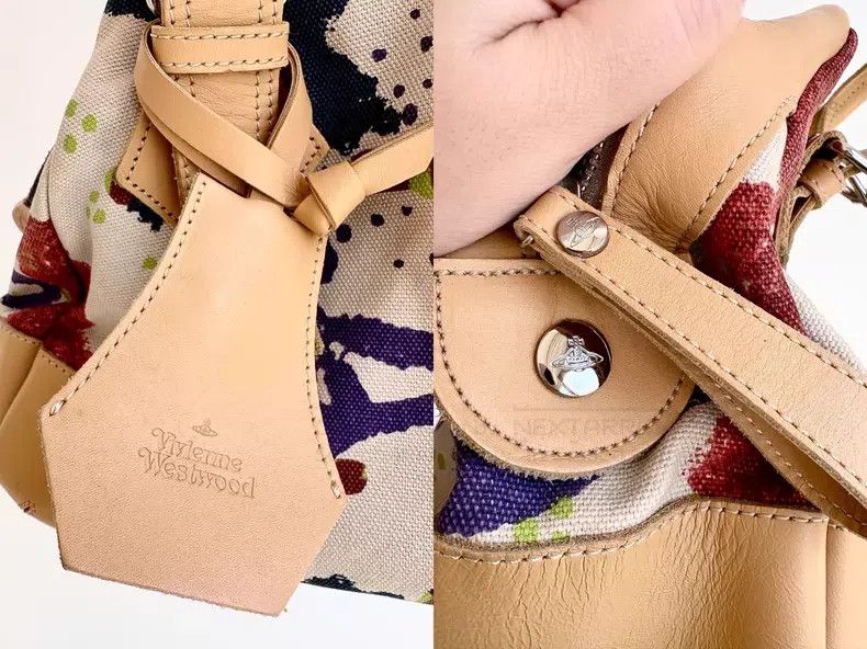 Vivienne Westwood Vivienne Westwood size os Vintage Orange Red Lace Print Han Size ONE SIZE - 7 Thumbnail