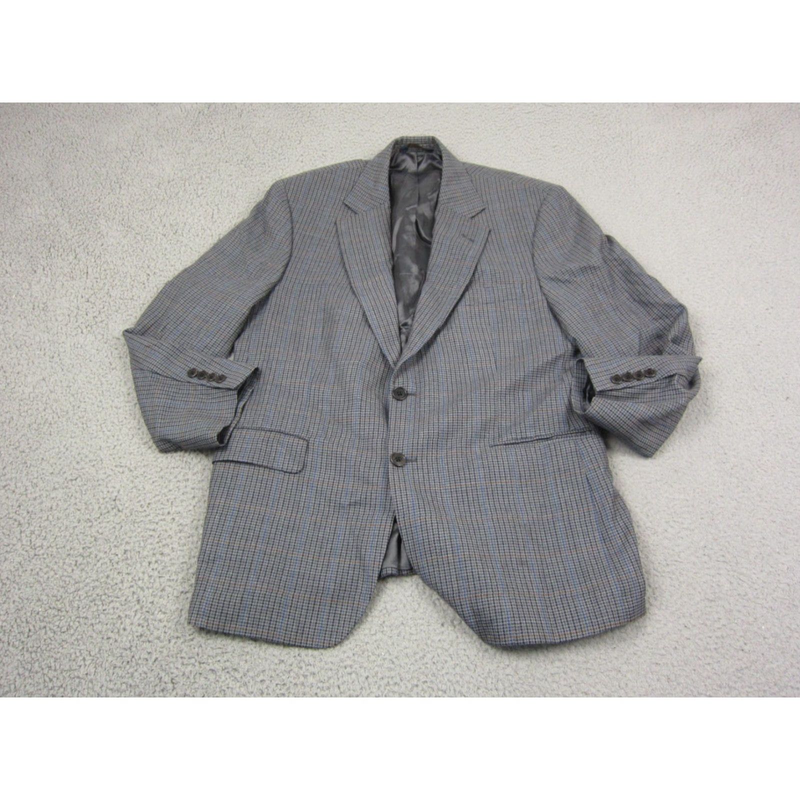 Brooks Brothers Brooks Brothers Jacket Blazer Mens 42S Gray Wool Tweed Notch Long 2-Button 100% Wool 80s 90s City Classic Suit Coat Bag/Dress code? Size 42R - 2 Thumbnail