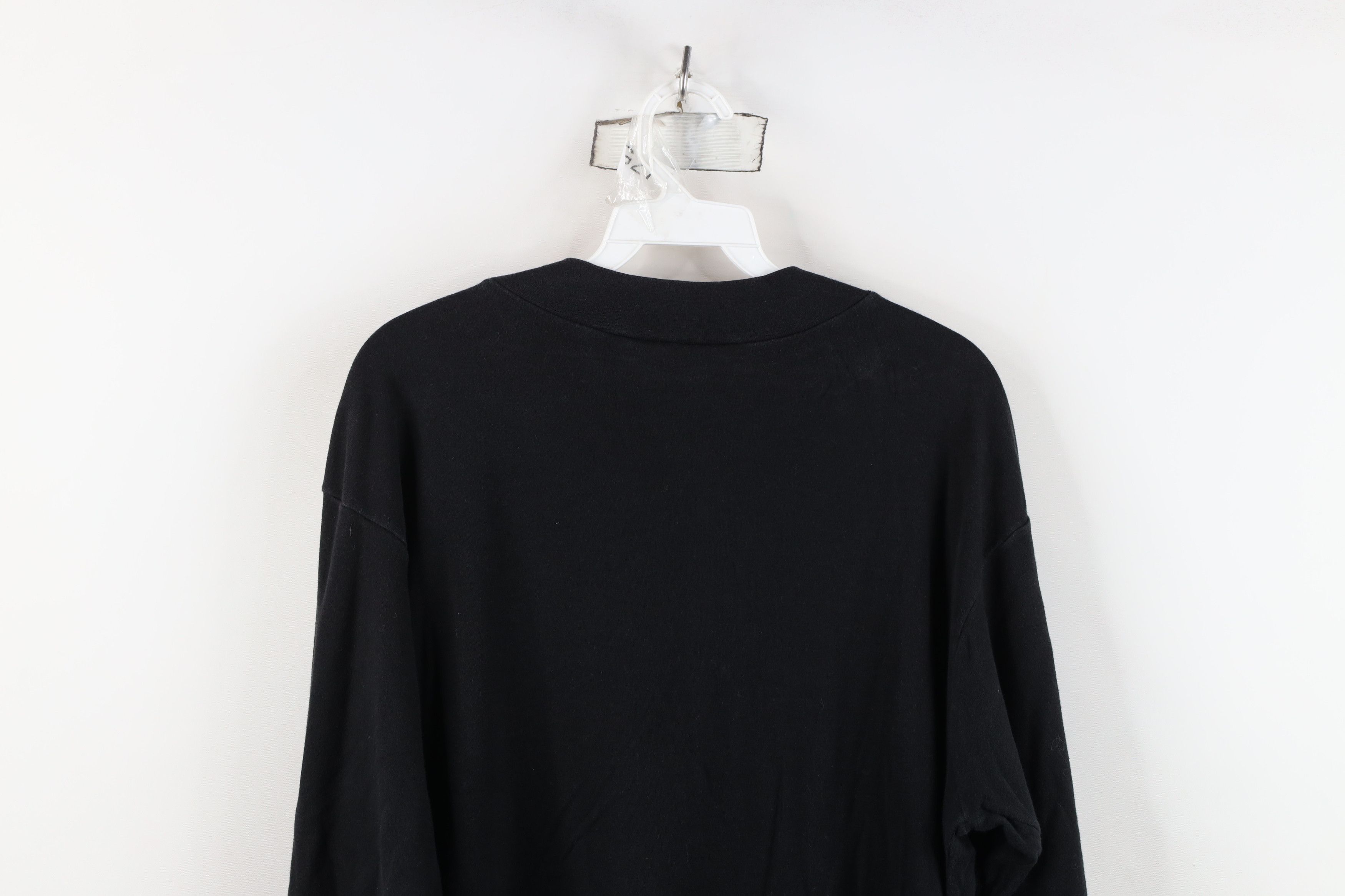 Vintage Vintage 90s Streetwear Cotton Mock Neck Long Sleeve T-Shirt Size XL / US 12-14 / IT 48-50 - 13 Thumbnail